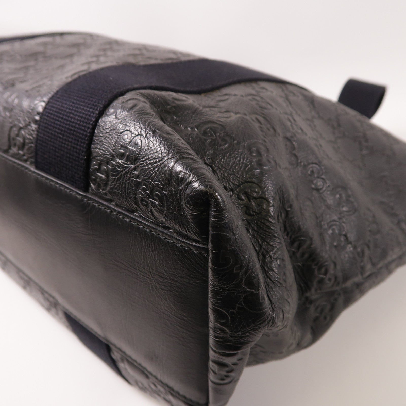 GUCCI GG SHW Tote Bag 268175 Calfskin Leather Black