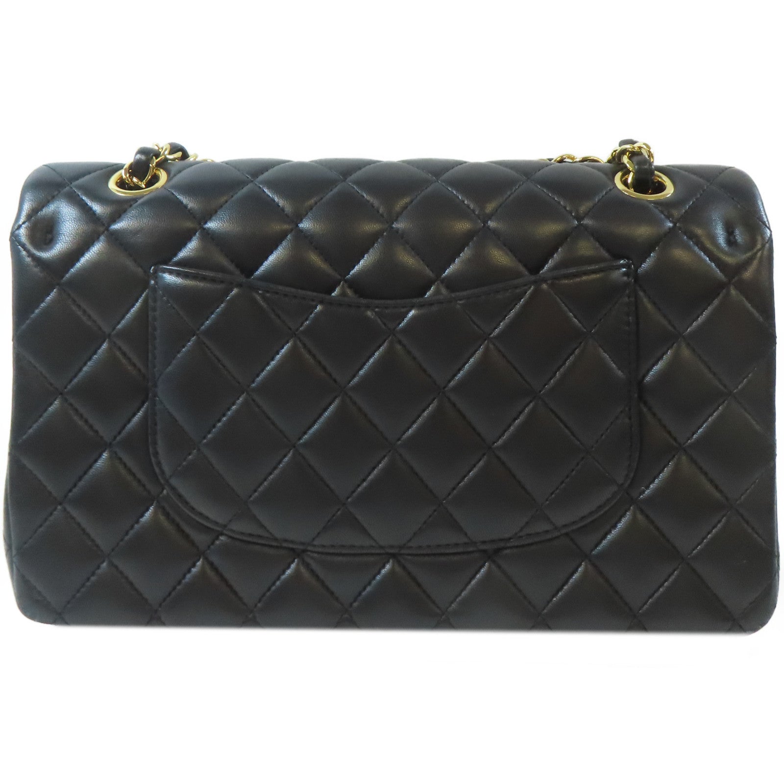 CHANEL 【激減優惠】菱格羊皮皮革Classic 25金扣鏈帶肩背袋黑色