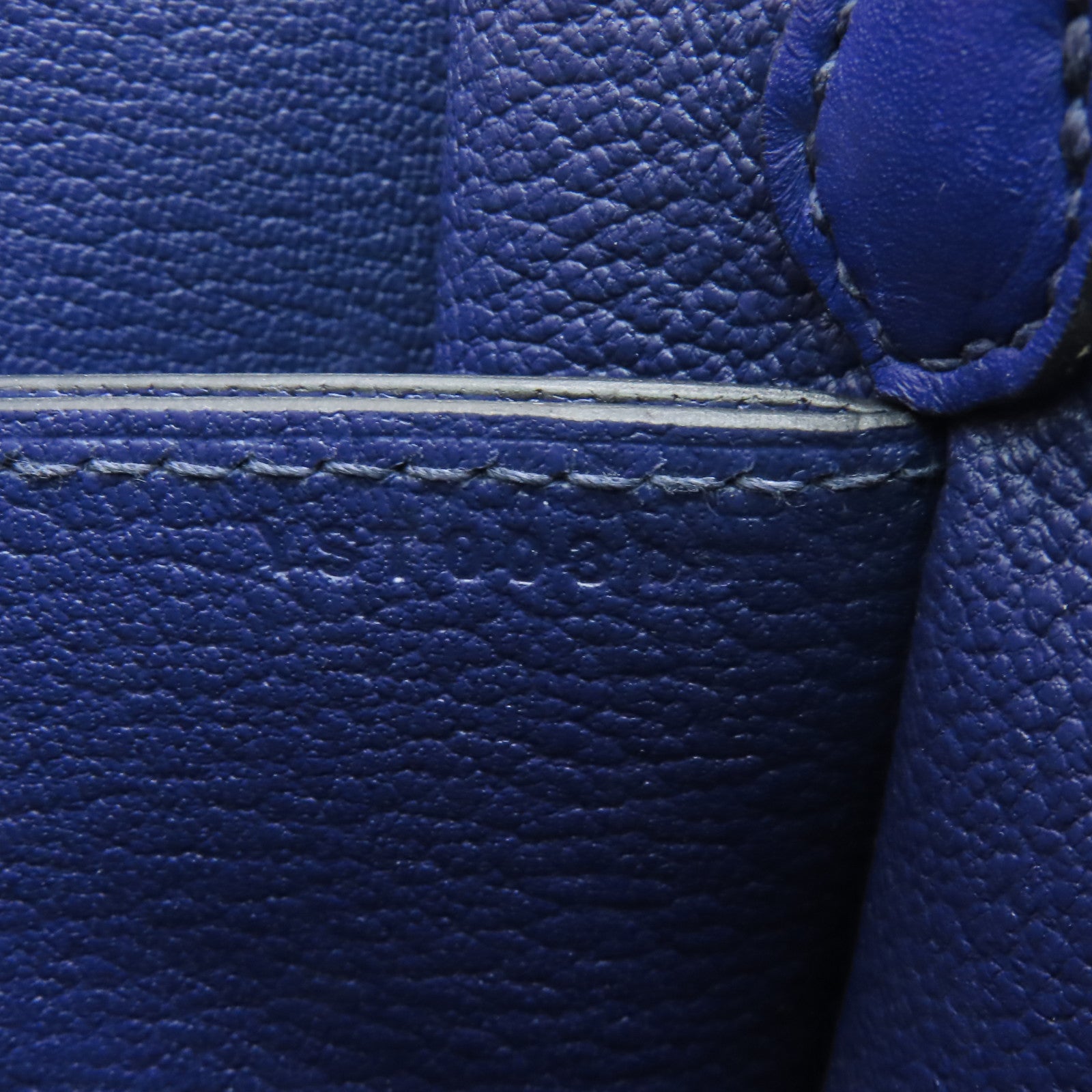 HERMES 【激減優惠】Evercolor皮革Roulis 23金扣肩背袋Blue Electric藍色