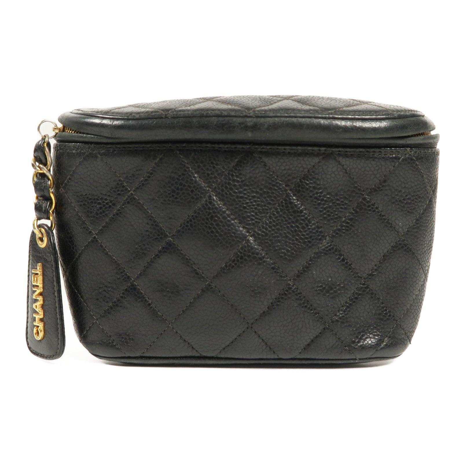 CHANEL 牛皮皮革Waist Bag金扣腰包