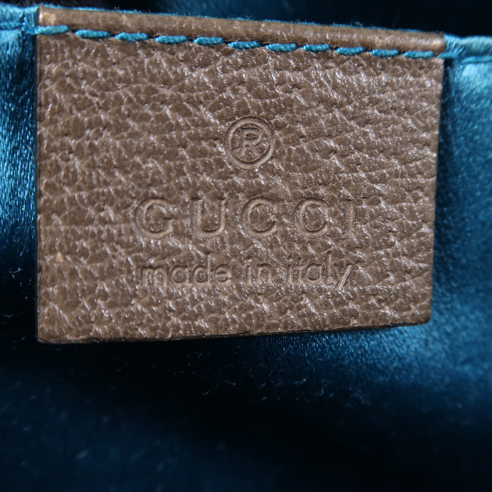 GUCCI 塗層帆布Ophidia金扣肩背袋啡色