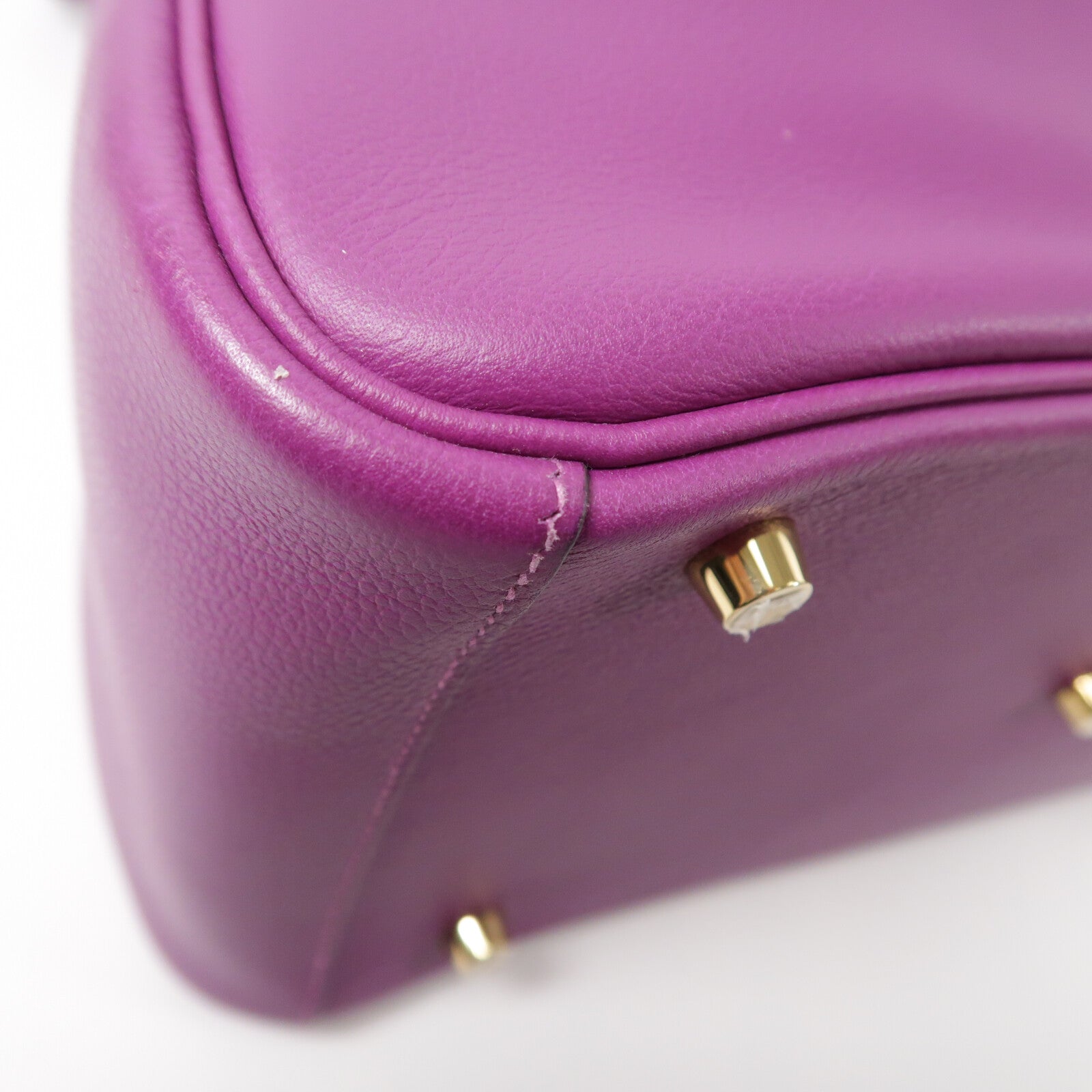 HERMES Evercolor皮革Lindy 30手挽肩背兩用袋Anemone