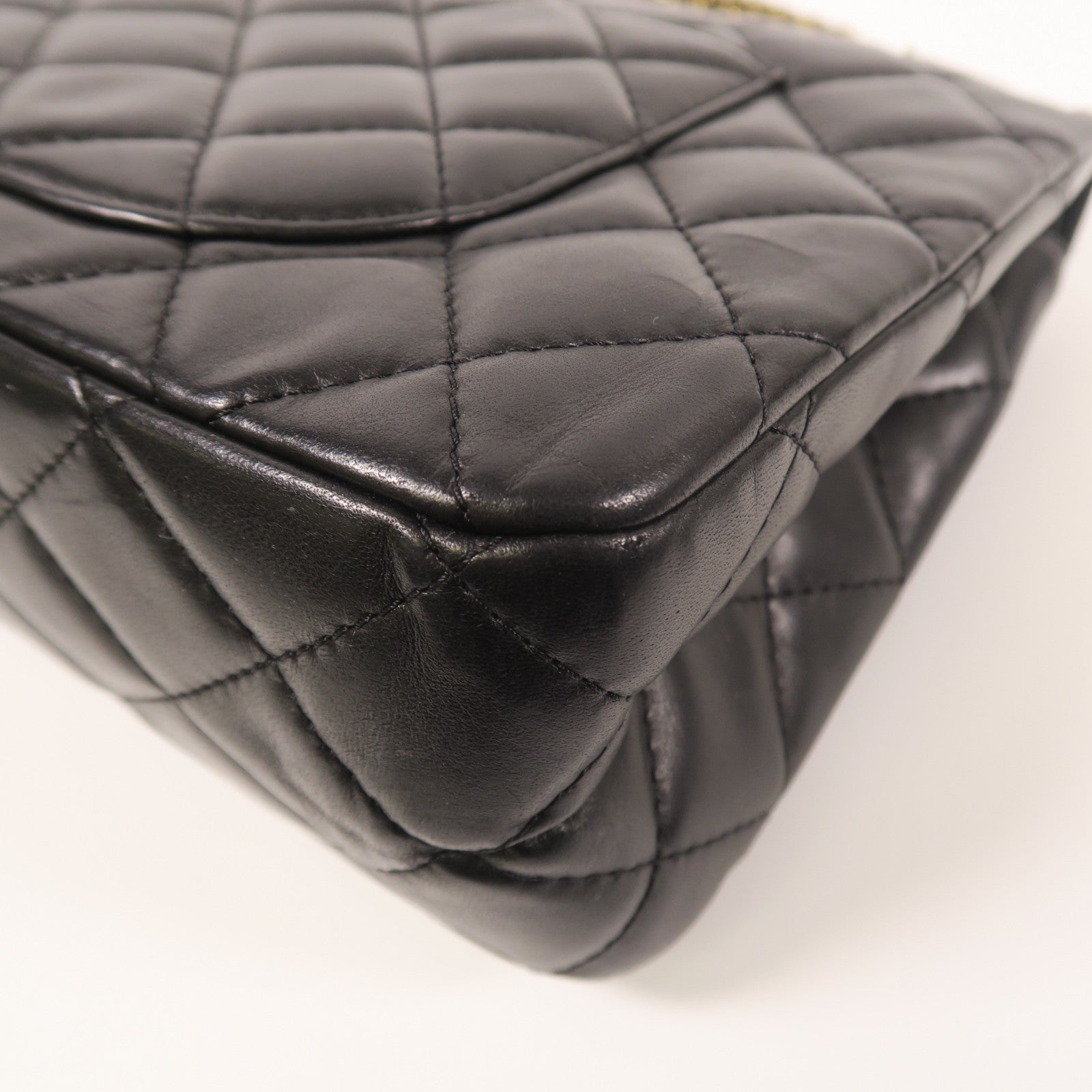 CHANEL 羊皮皮革2.55金扣鏈帶肩背袋