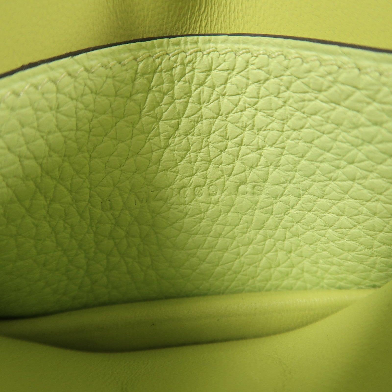 HERMES PHW Dogon Card Case Togo Leather Vert Absinthe