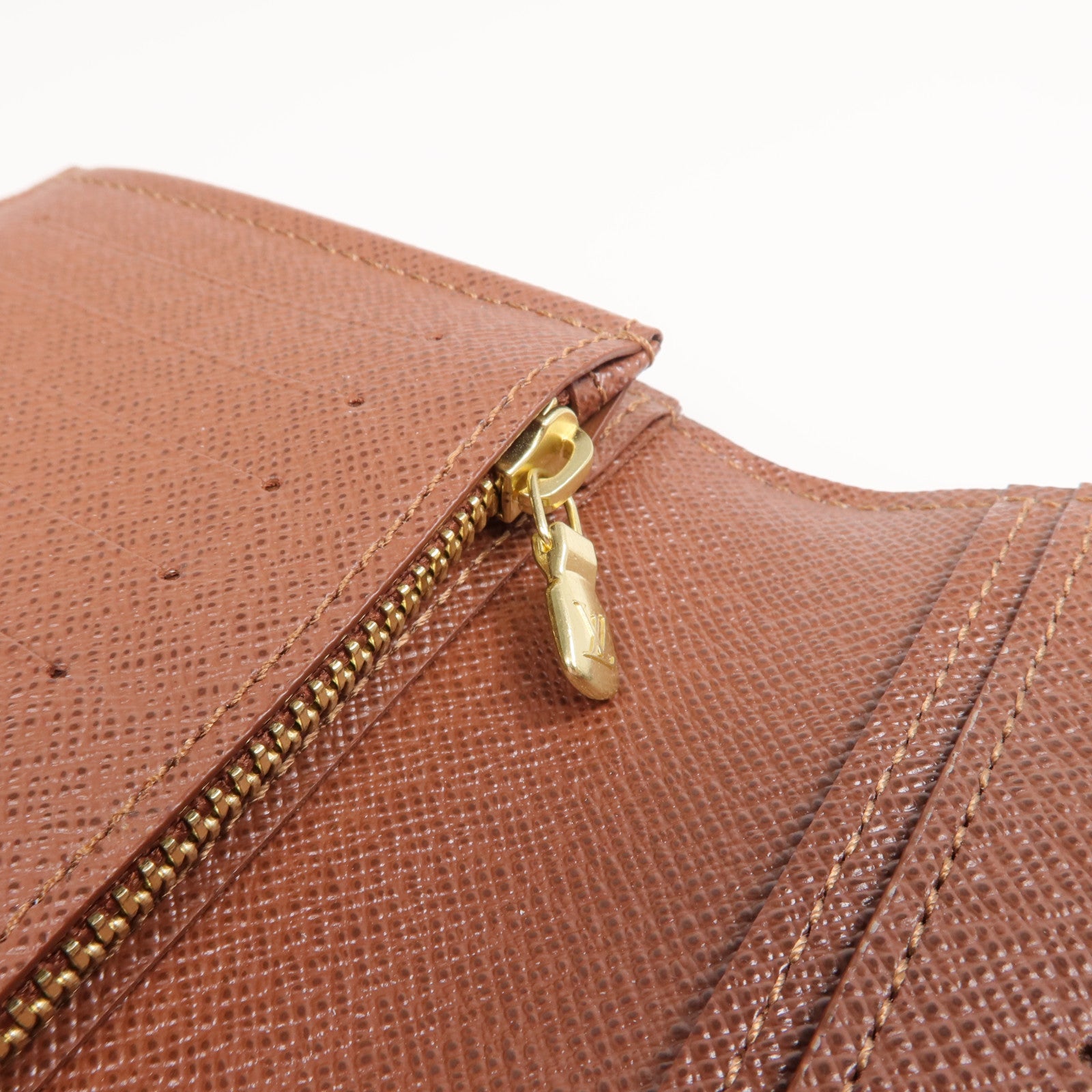LOUIS VUITTON Monogram Brazza Wallet金扣長錢包