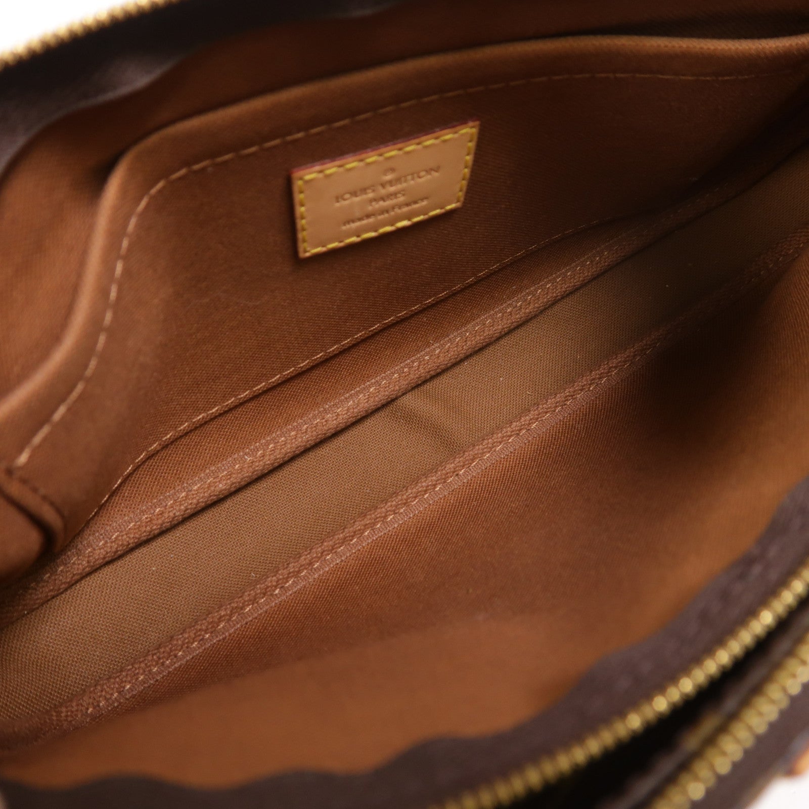LOUIS VUITTON Monogram Multi Pochette Accessoires金扣手挽肩背兩用袋棕色