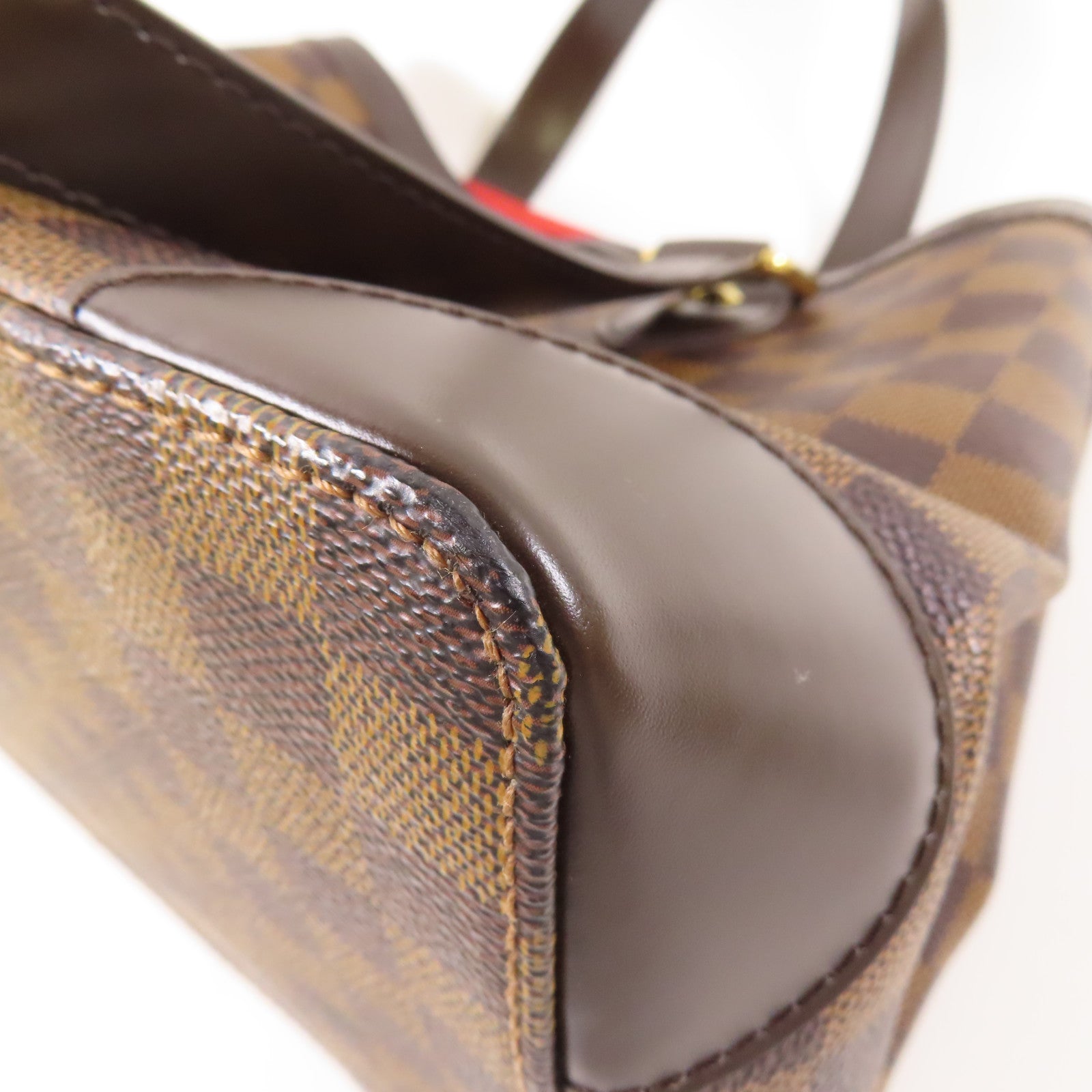 LOUIS VUITTON Damier Hampstead PM金扣手挽袋