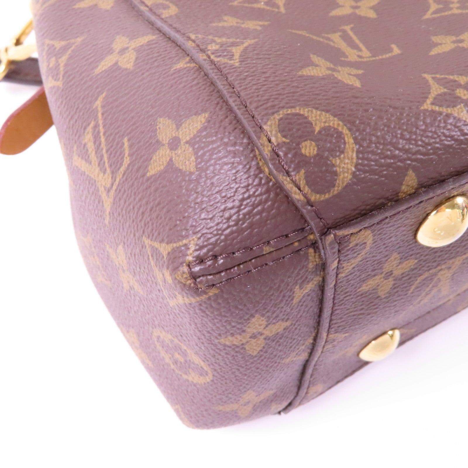 LOUIS VUITTON Monogram Montaigne金扣手挽肩背兩用袋啡色