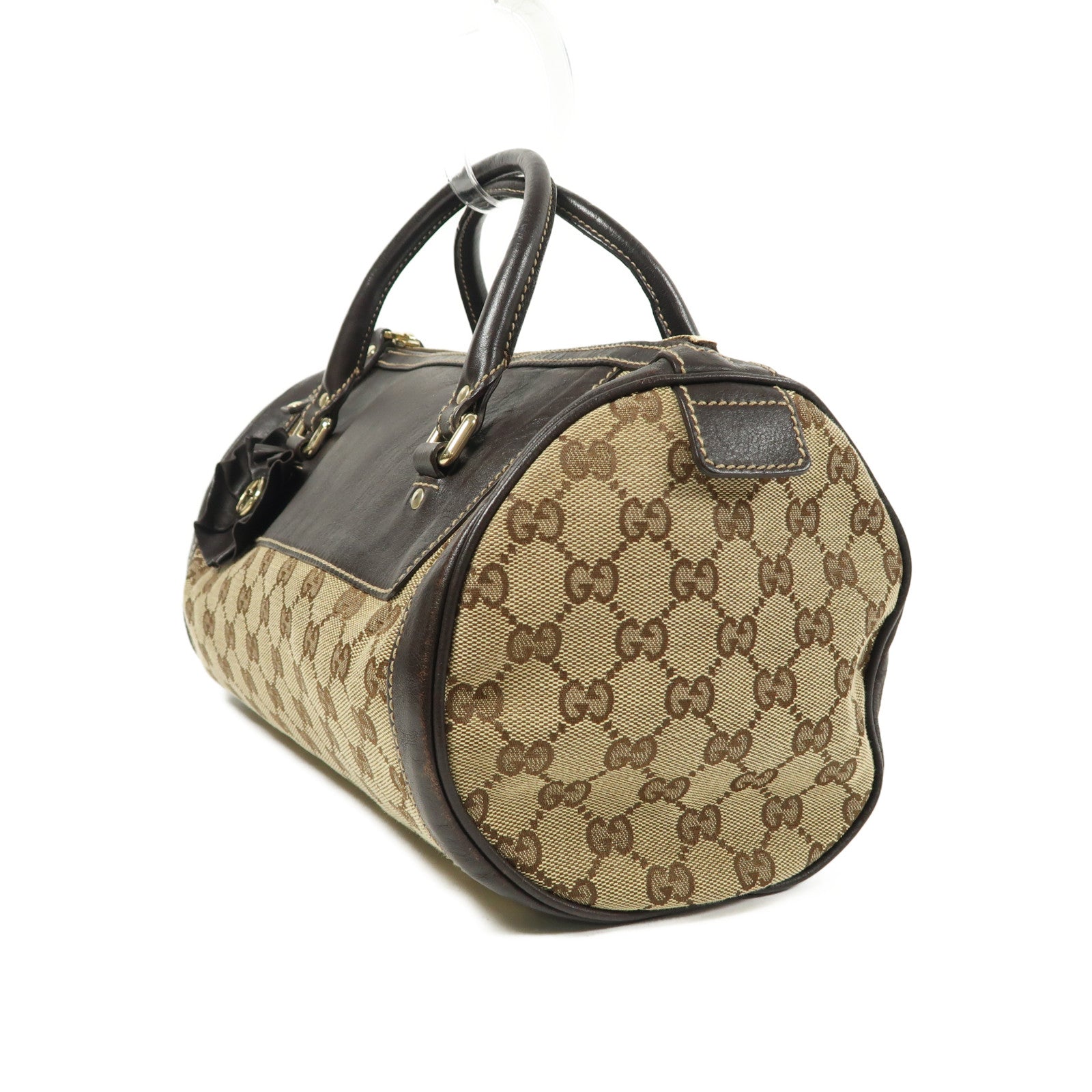 GUCCI 帆布Hand Bag金扣手挽袋