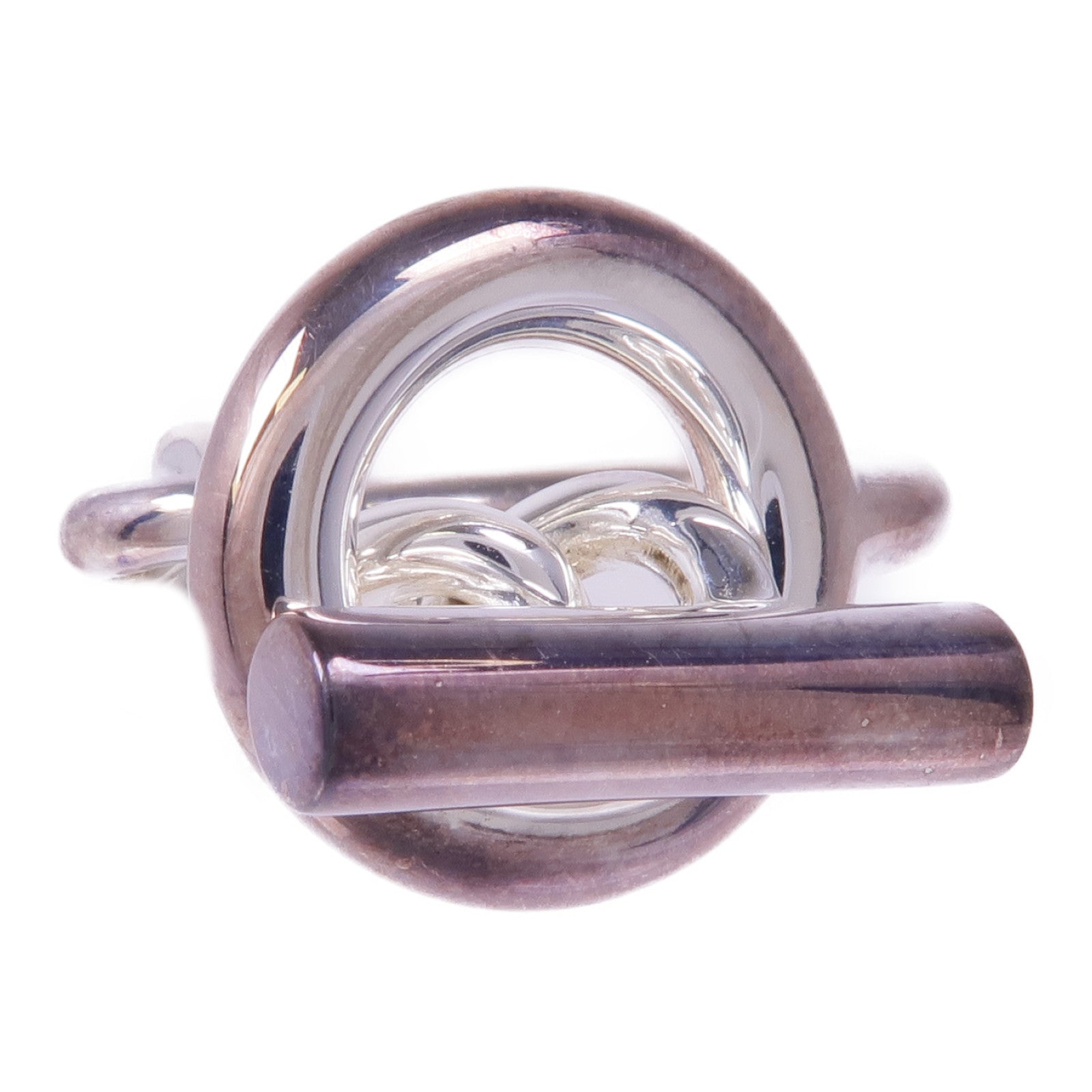 HERMES 925純銀Croisette Ring戒指Hermes#53/US#6.25
