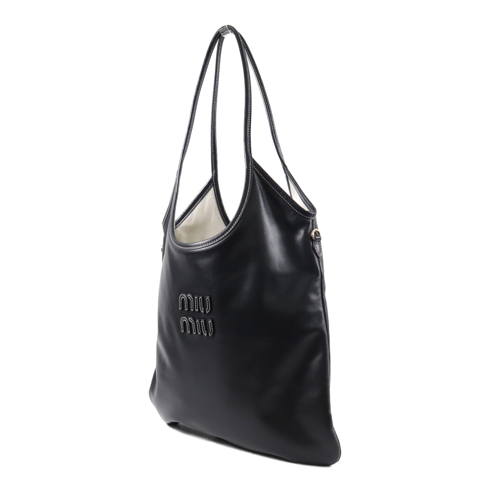 Miu Miu 牛皮皮革Ivy Leather Bag手挽袋