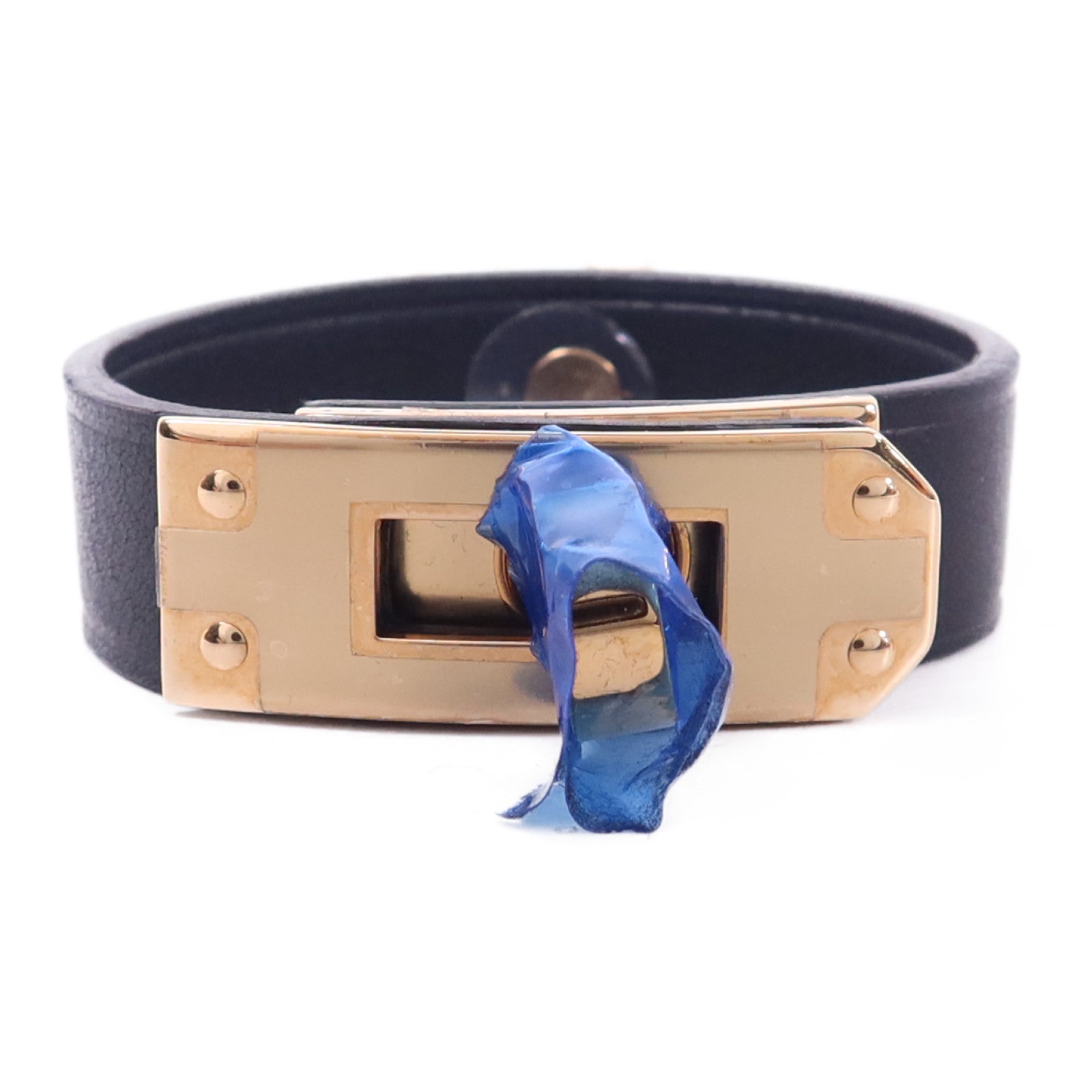 HERMES Swift皮革Kelly Glove Ring金扣手套環