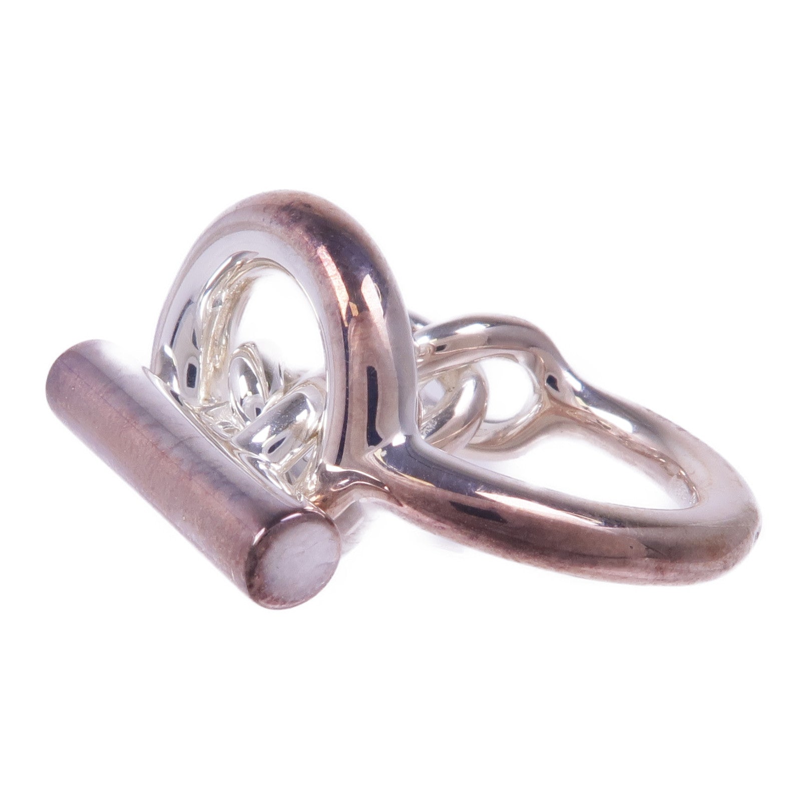 HERMES 925純銀Croisette Ring戒指Hermes#53/US#6.25