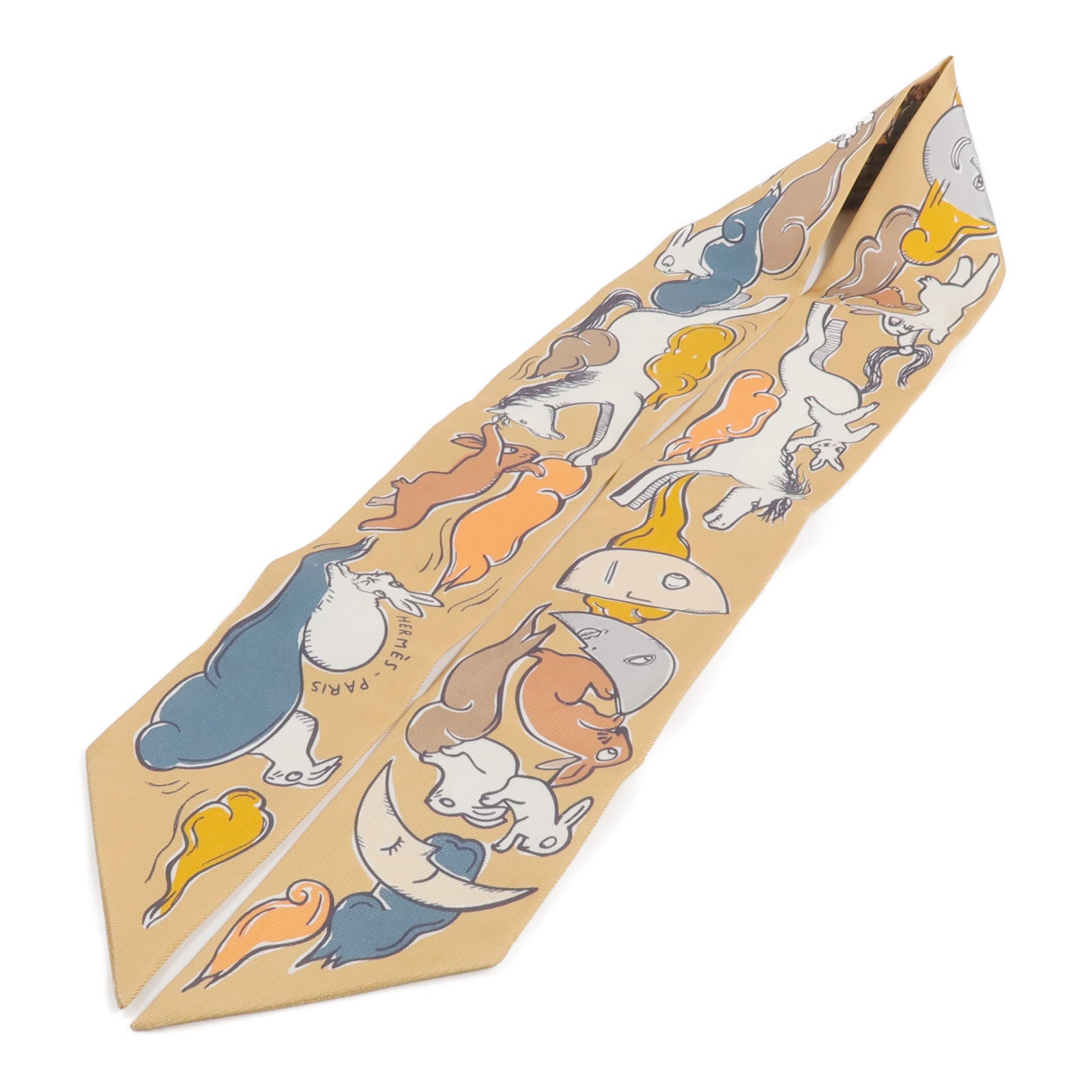 HERMES 絲質Twilly絲巾