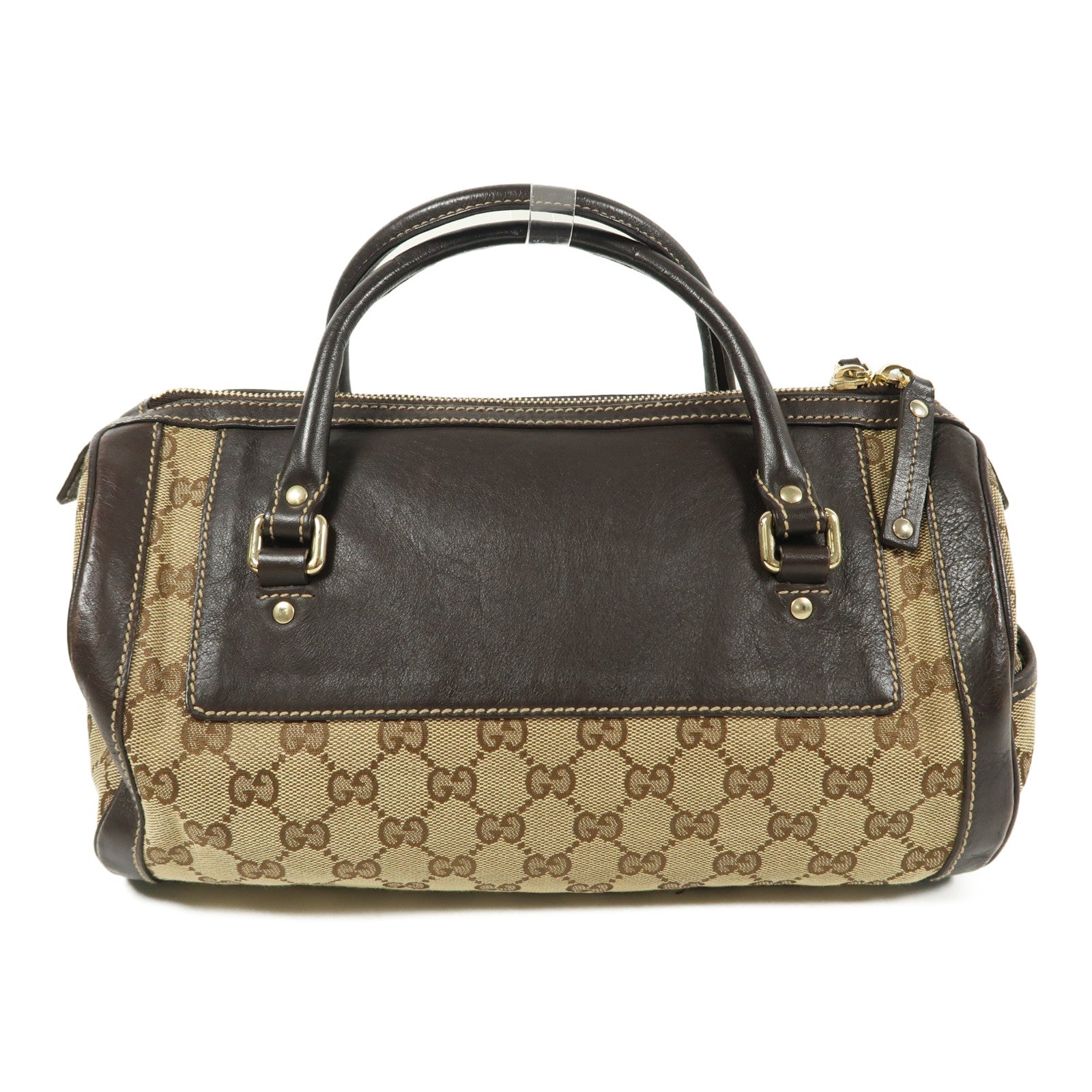 GUCCI 帆布Hand Bag金扣手挽袋