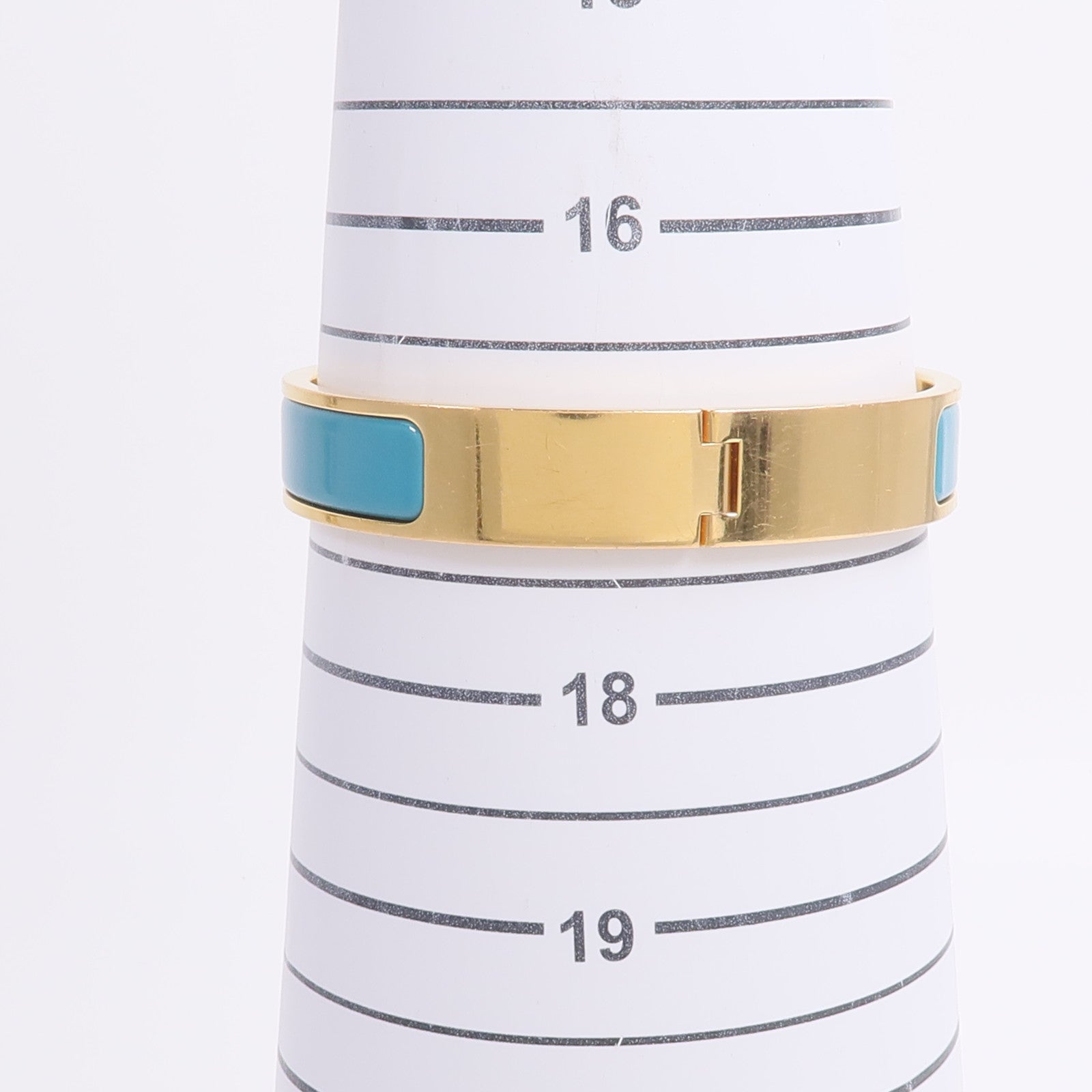 HERMES 金屬Clic-H手鐲Bleu Canard