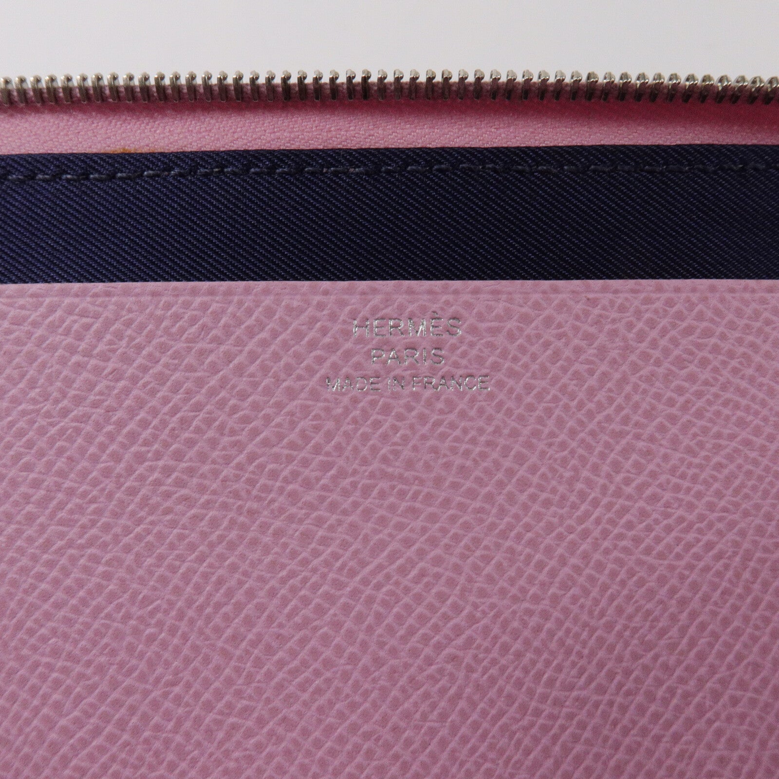 HERMES Swift皮革/Epsom皮革Nouveau To Go肩背袋Mauve Sylvestre/Lime