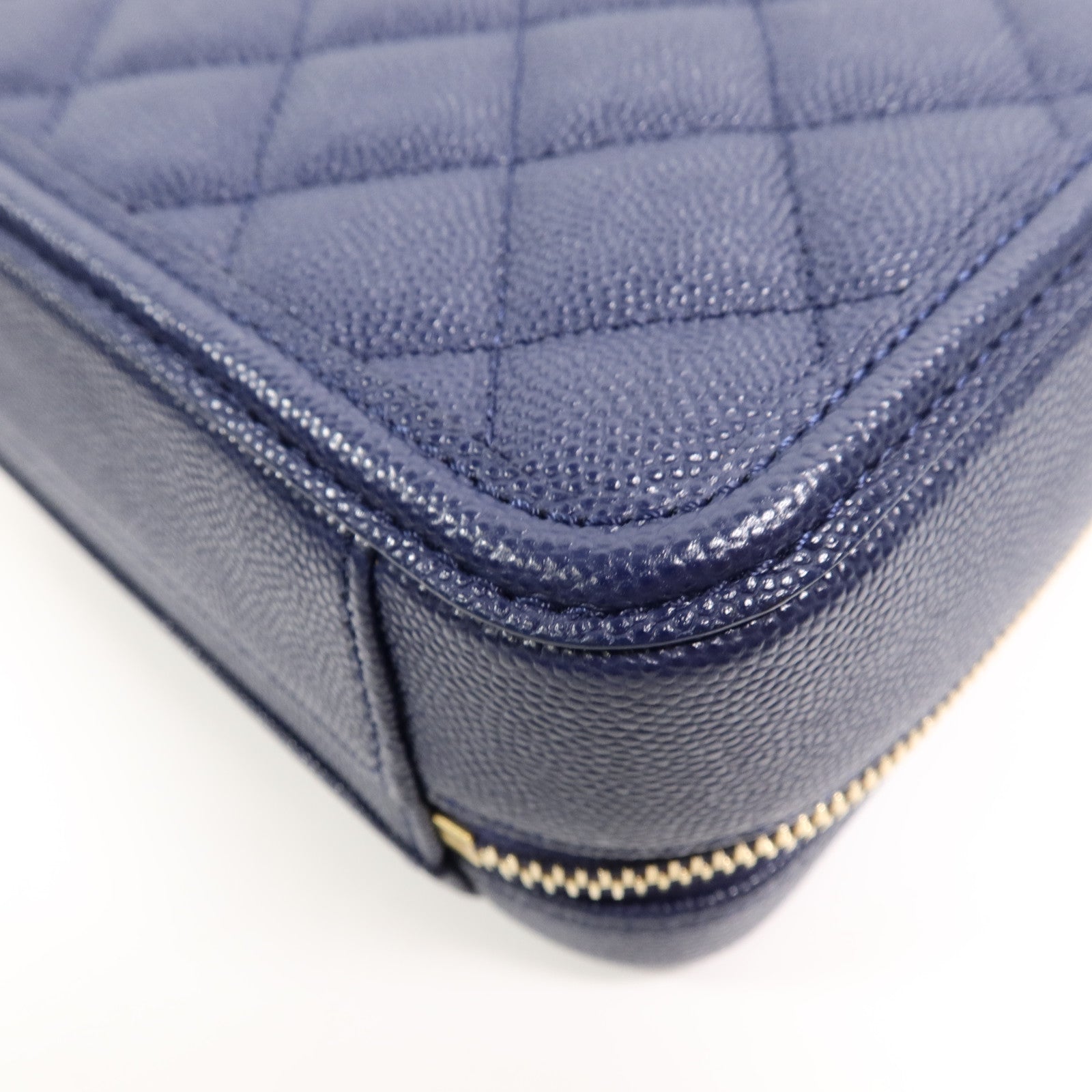 CHANEL 牛皮皮革CC Filigree Vanity Case手挽肩背兩用袋