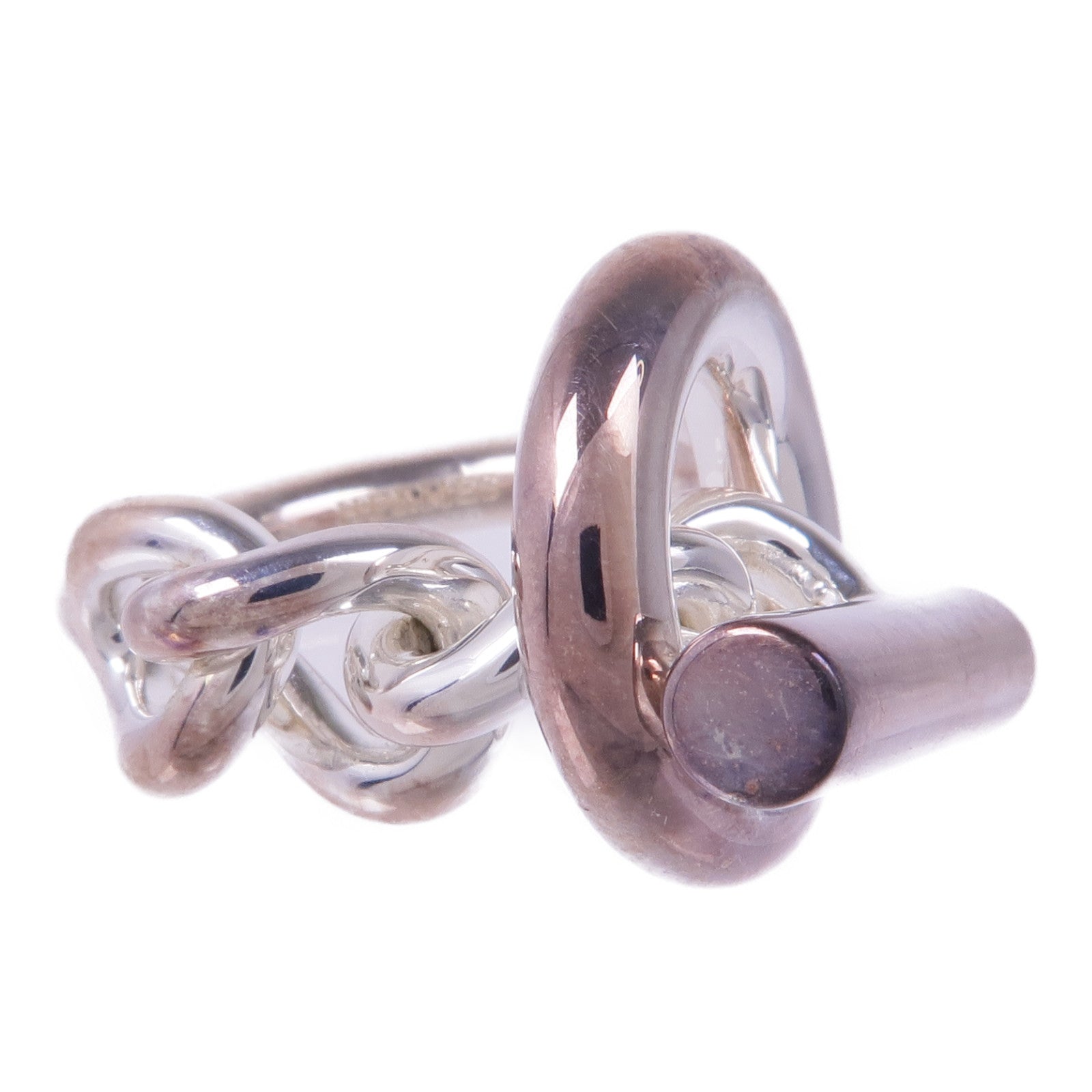HERMES 925純銀Croisette Ring戒指Hermes#53/US#6.25