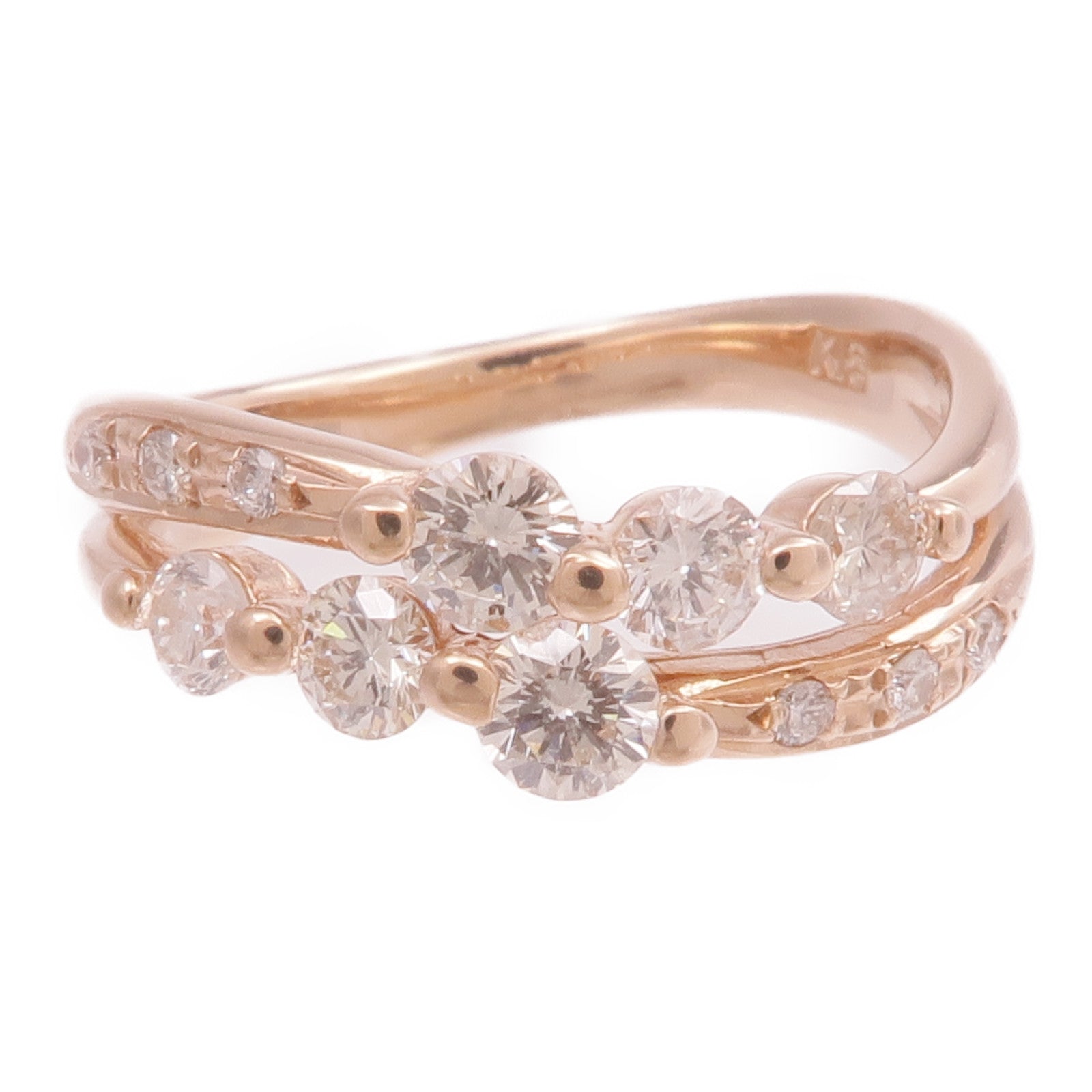 JEWELRY 18K玫瑰金Diamond Ring鑽石戒指US#5.25