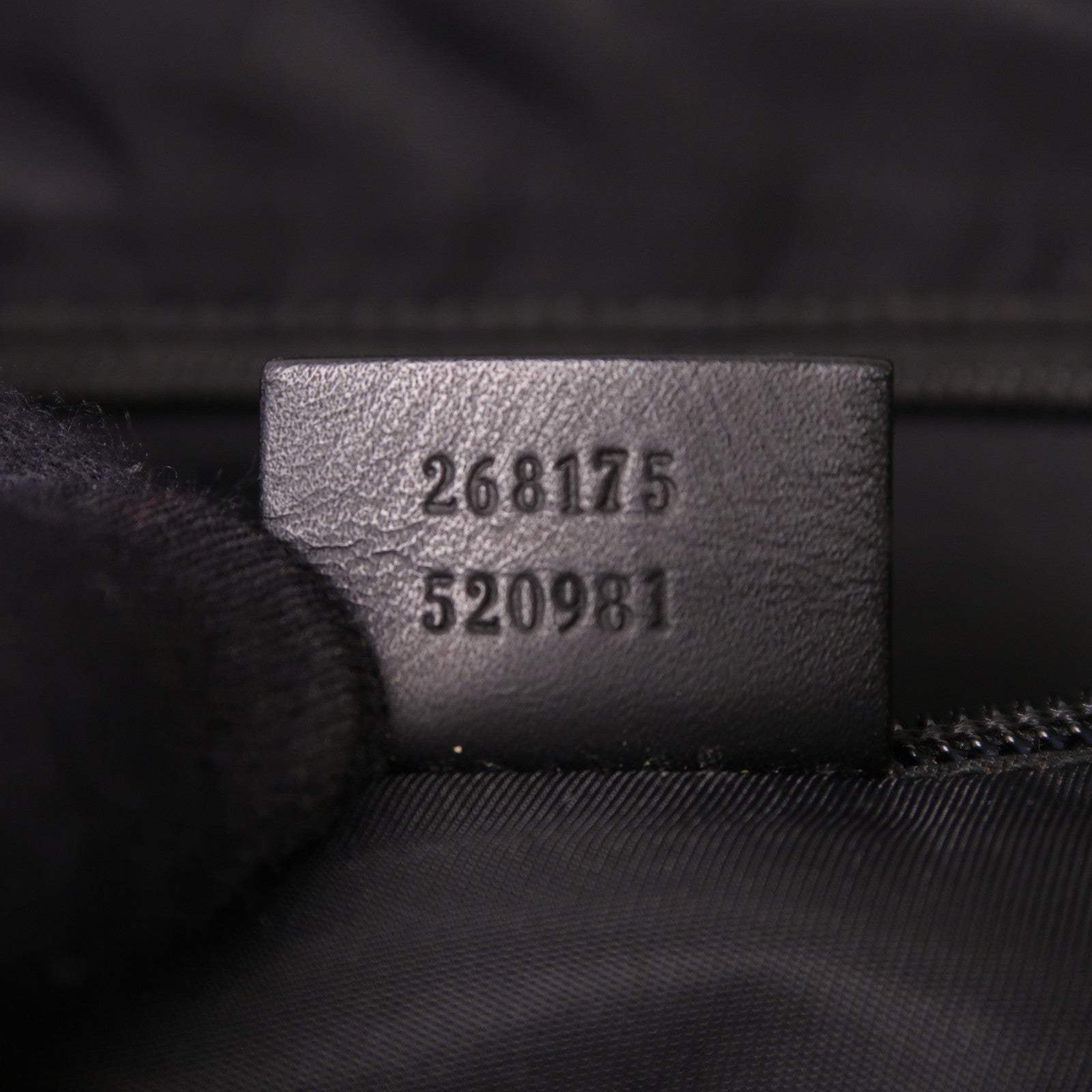 GUCCI GG SHW Tote Bag 268175 Calfskin Leather Black