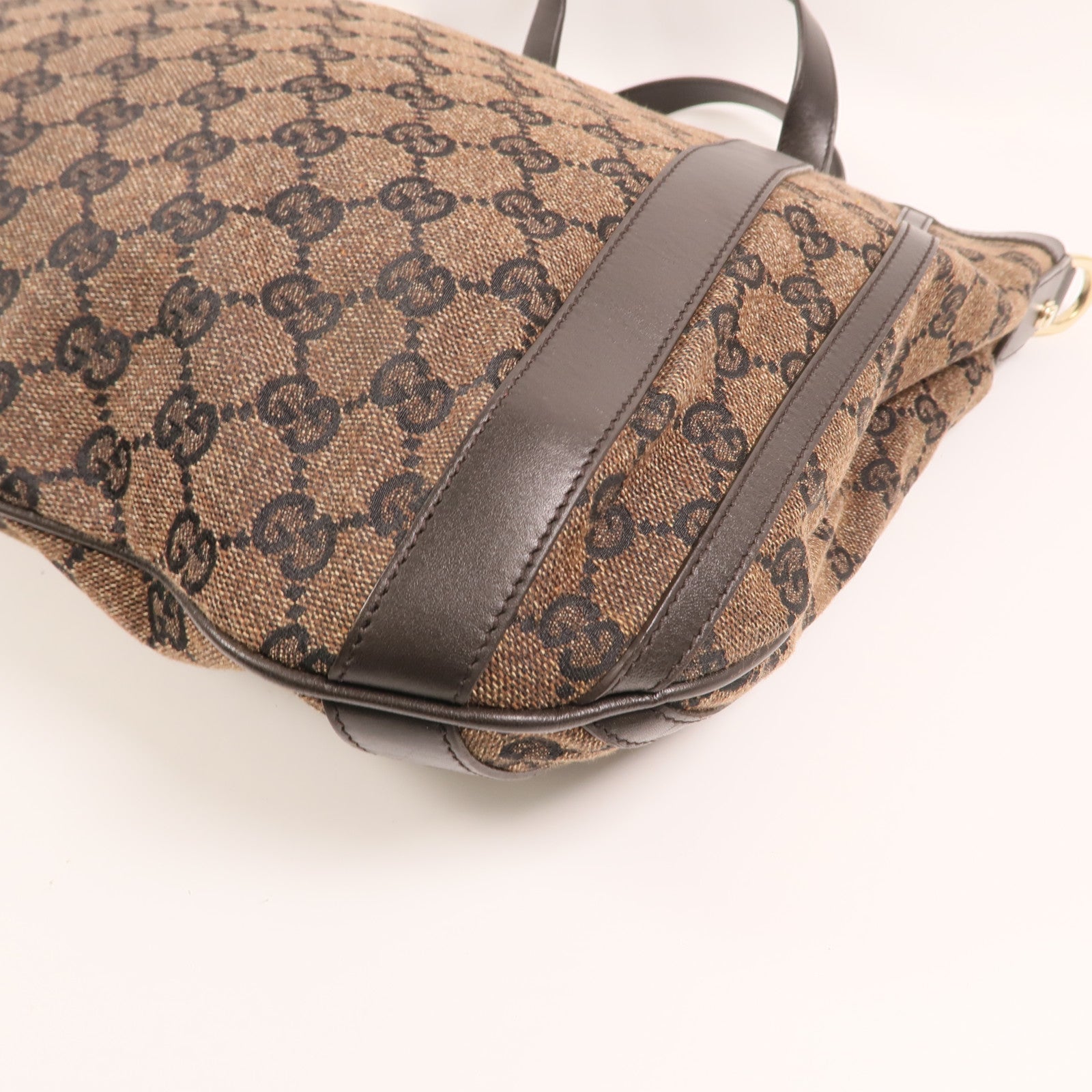GUCCI GG帆布2 Way shoulder Bag金扣手挽肩背兩用袋