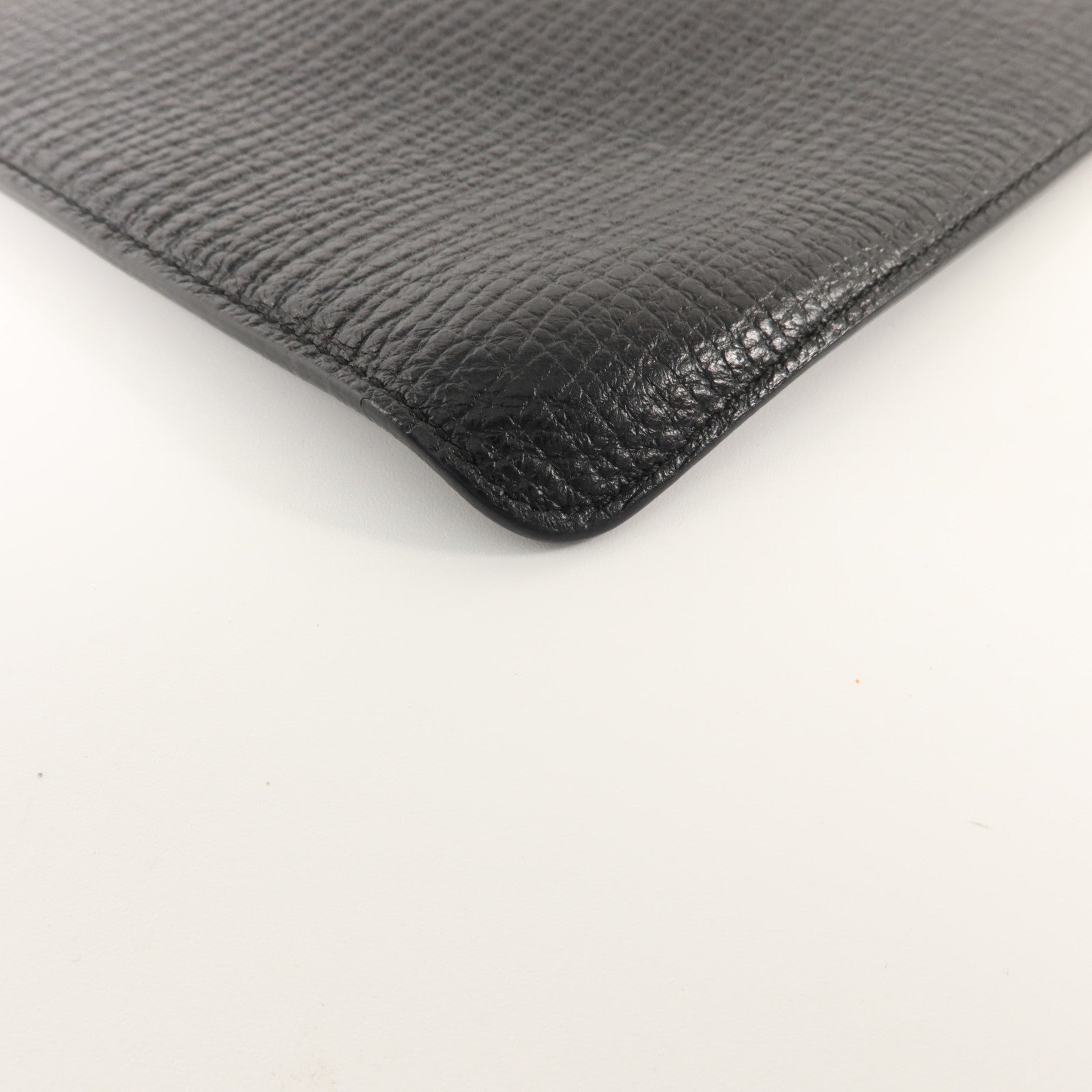 D&G 牛皮皮革Pouch銀扣手拿包