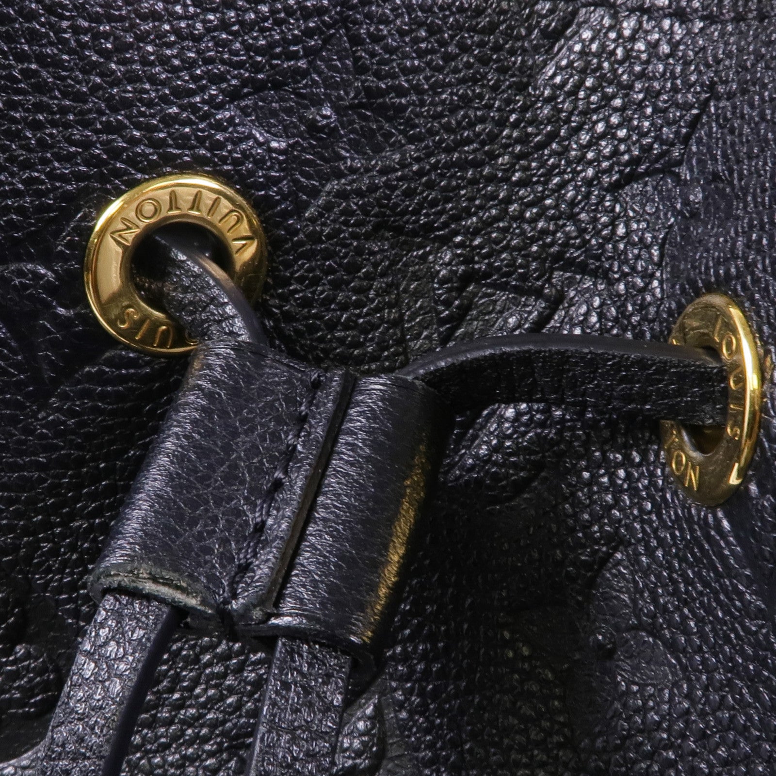 LOUIS VUITTON Monogram Empreinte Neo Noe MM金扣手挽肩背兩用袋