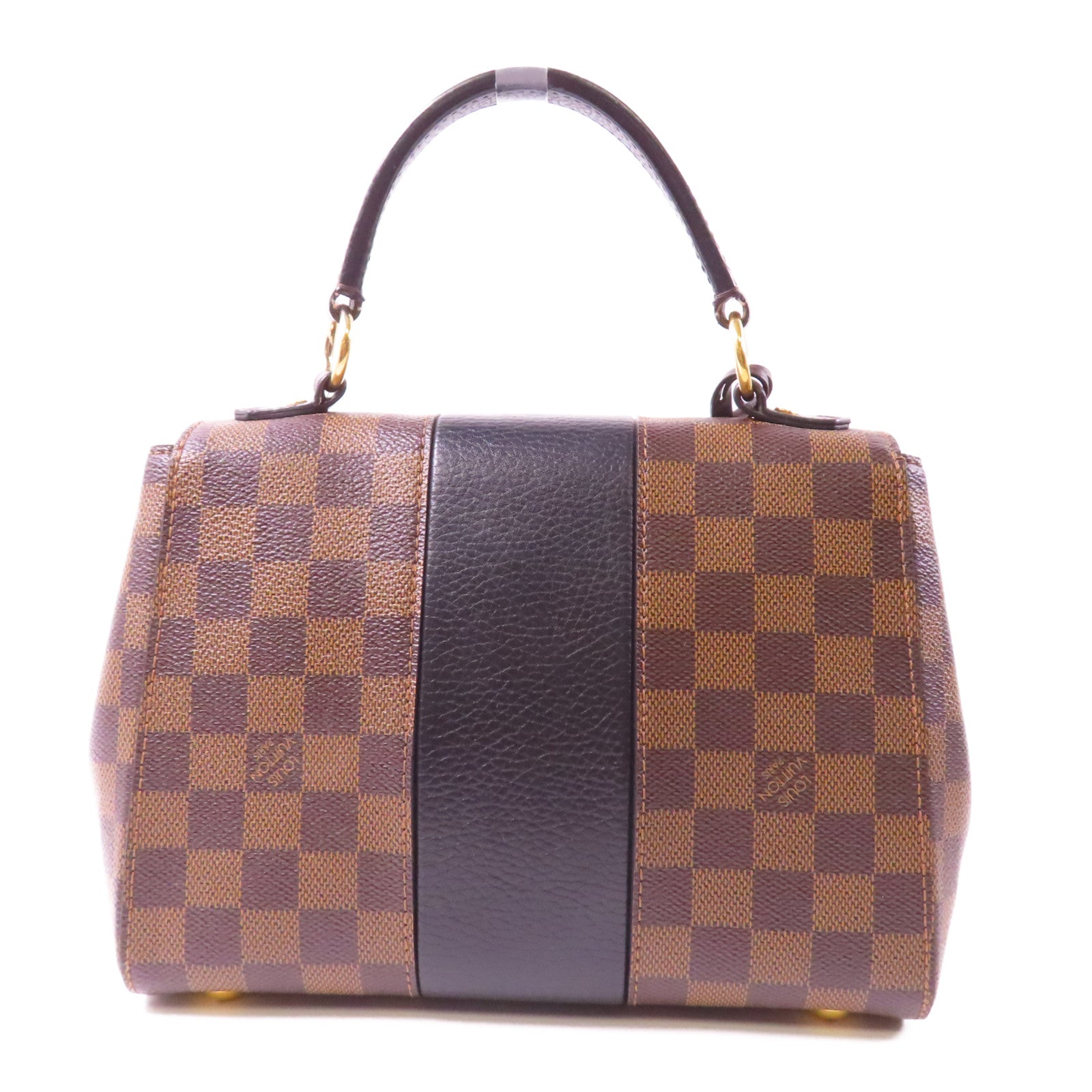 LOUIS VUITTON Damier Bond Street BB金扣手挽肩背兩用袋啡色