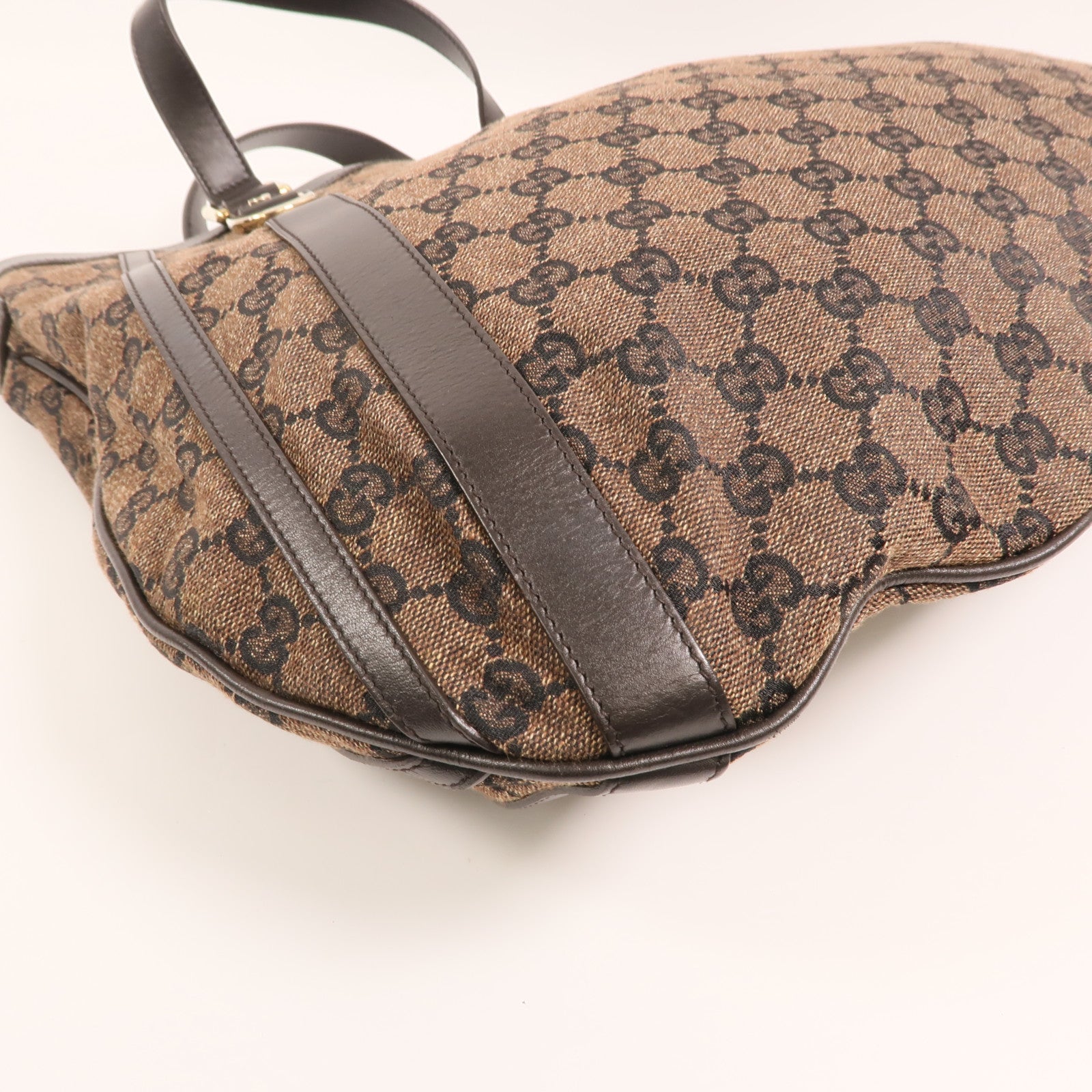 GUCCI GG帆布2 Way shoulder Bag金扣手挽肩背兩用袋