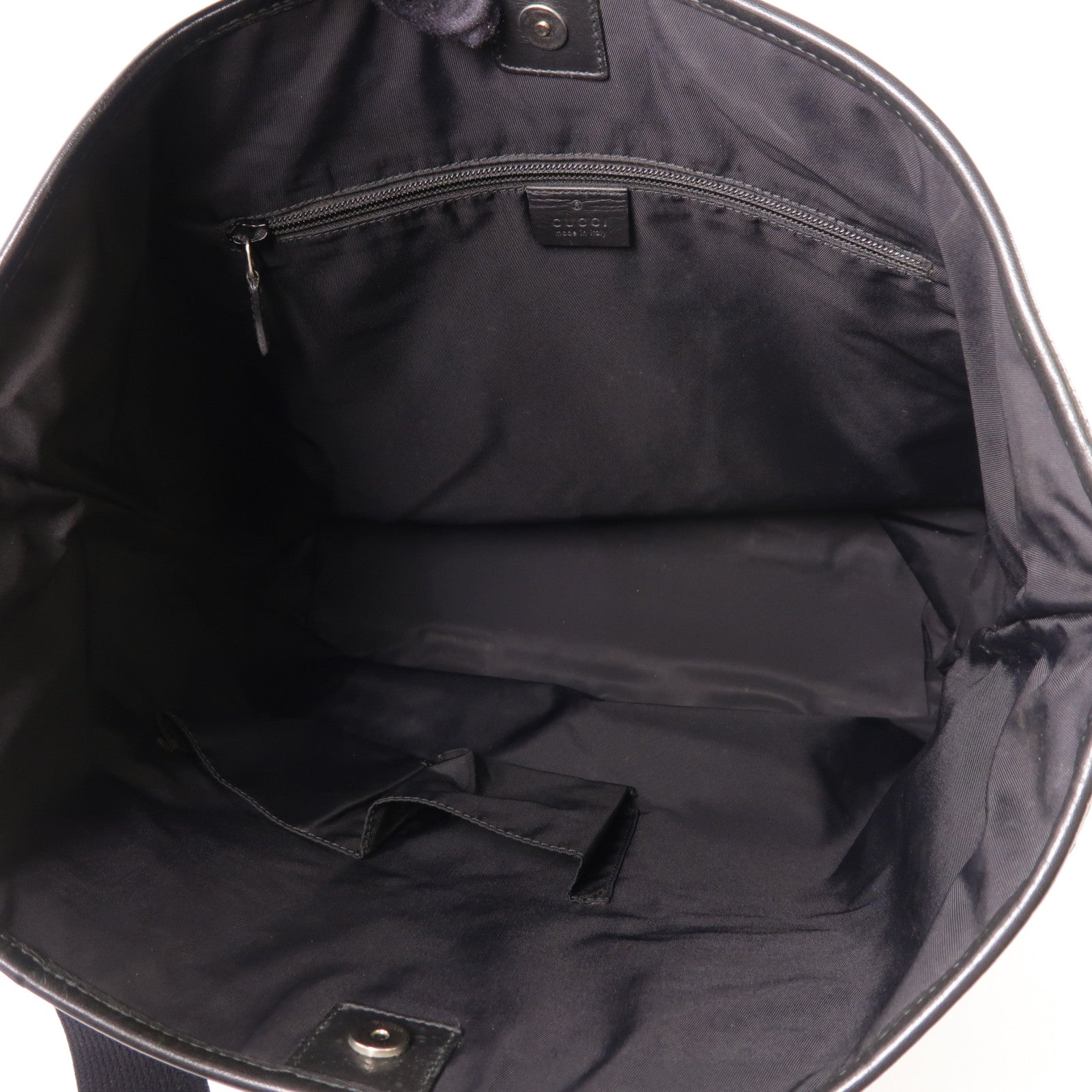 GUCCI GG SHW Tote Bag 268175 Calfskin Leather Black