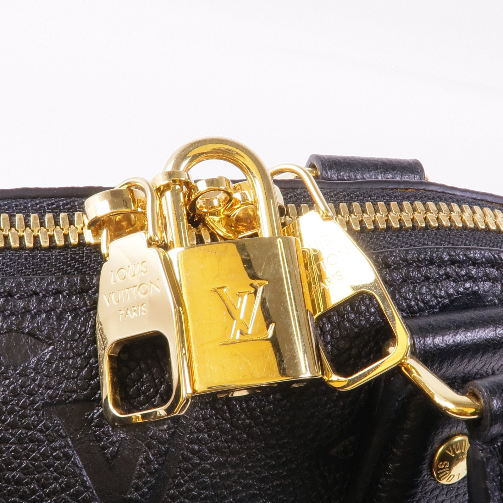 LOUIS VUITTON Monogram Empreinte Neo Alma BB金扣手挽肩背兩用袋