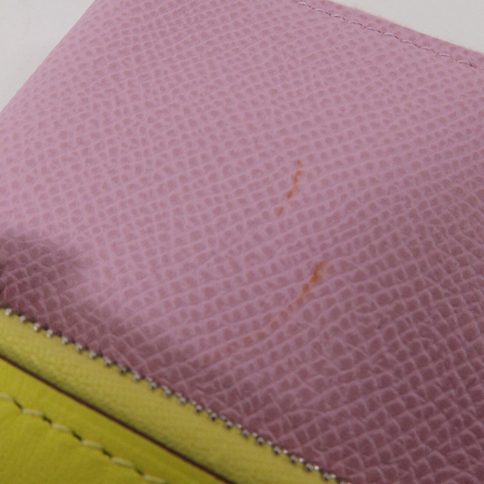 HERMES Swift皮革/Epsom皮革Nouveau To Go肩背袋Mauve Sylvestre/Lime