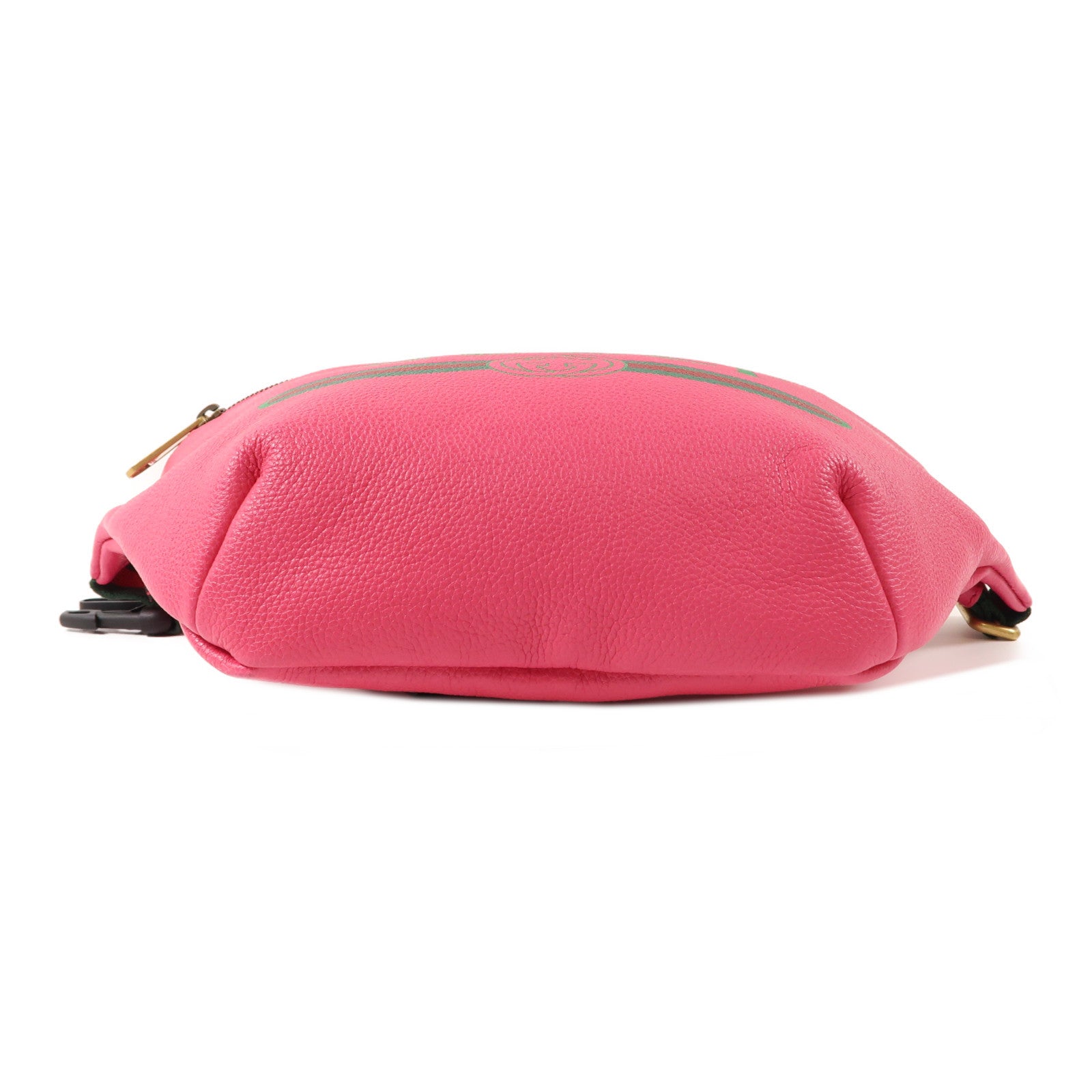 GUCCI 皮革Waist Bag腰包桃紅色