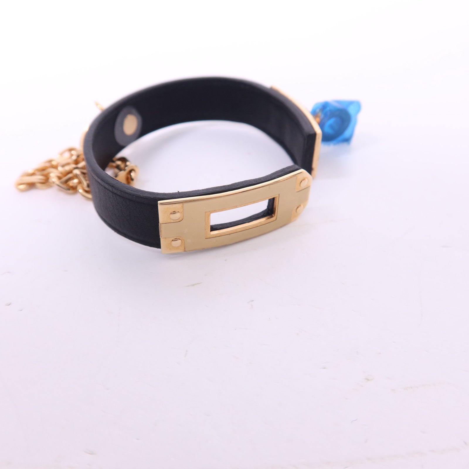 HERMES Swift皮革Kelly Glove Ring金扣手套環