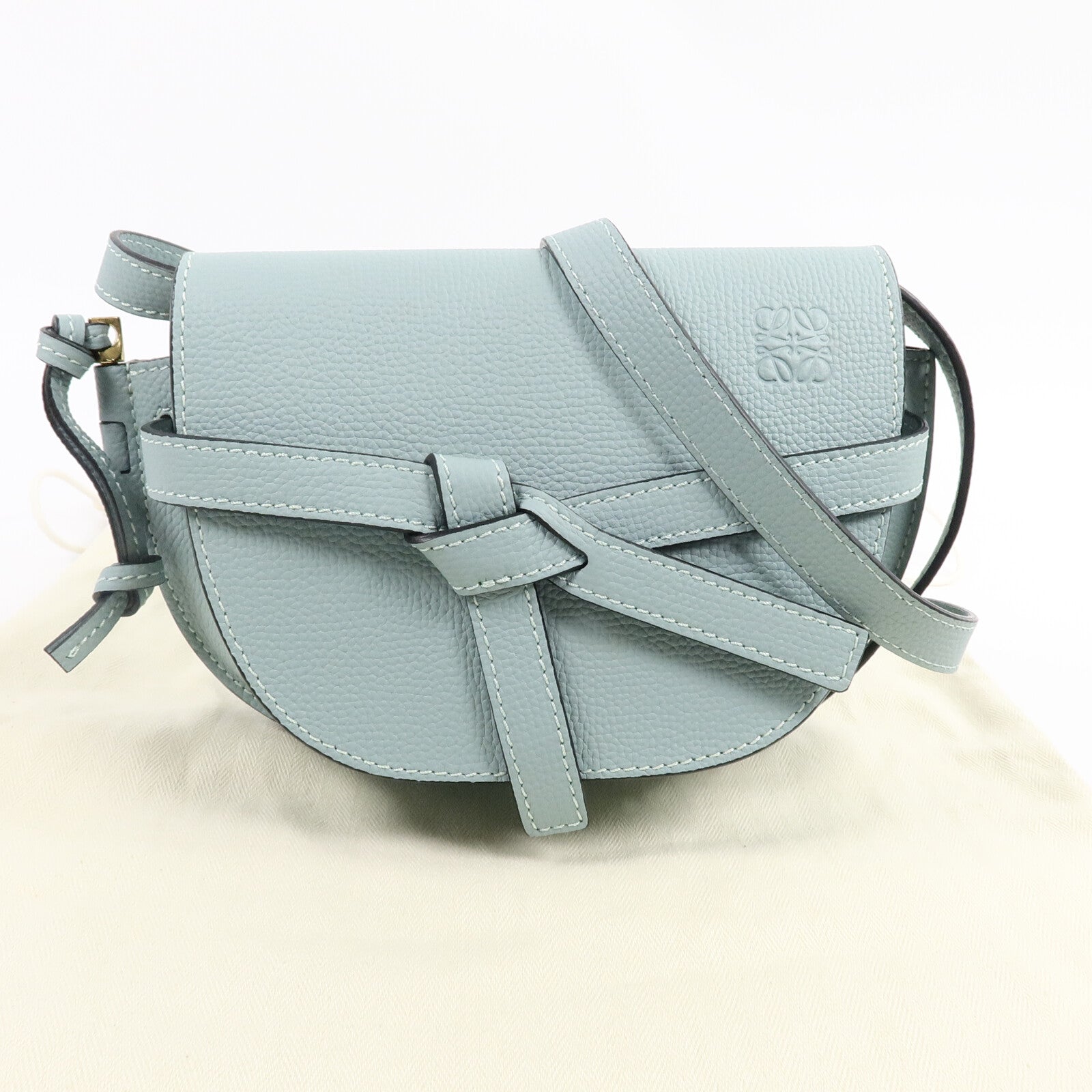 LOEWE 牛皮皮革Mini Gate Dual肩背袋