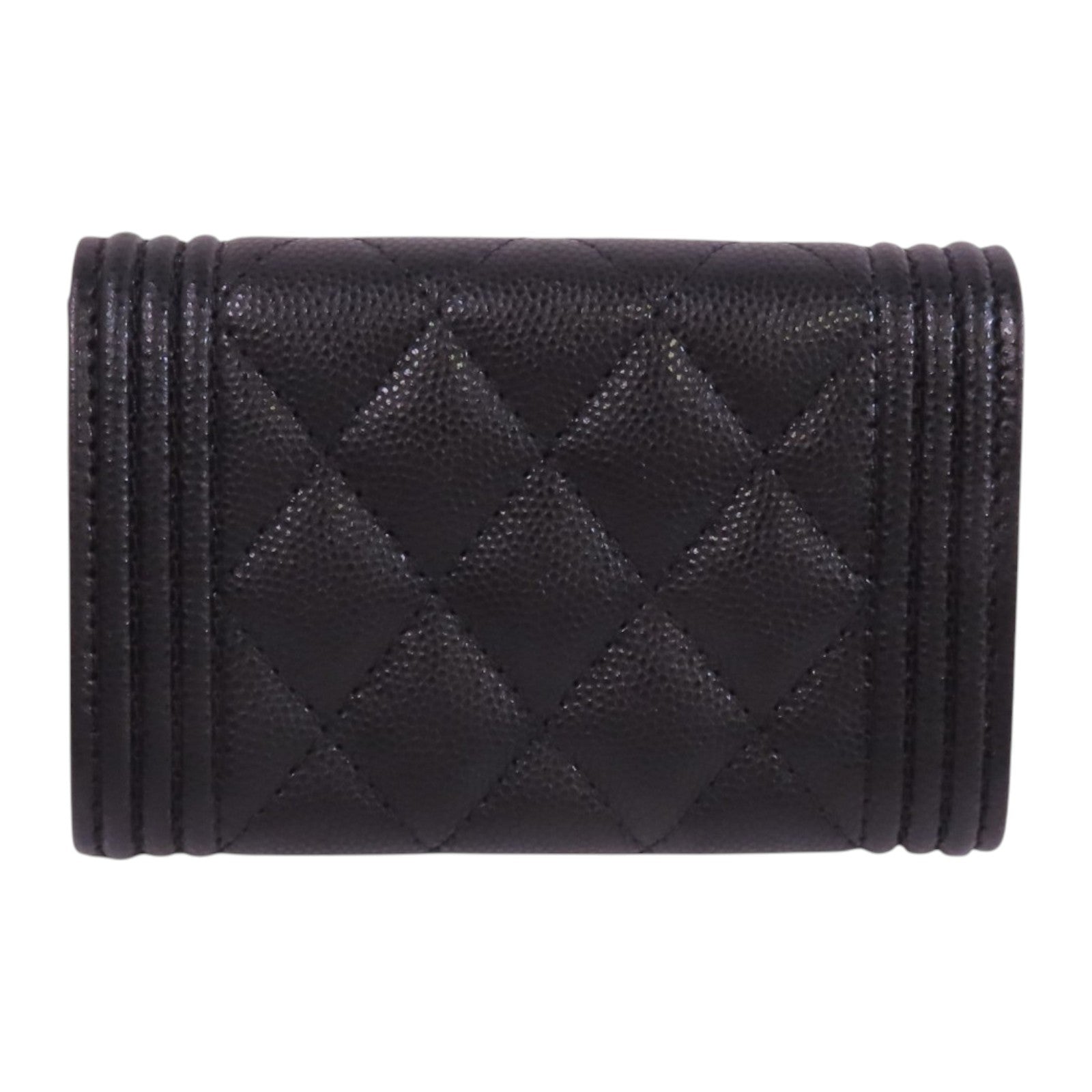 CHANEL 牛皮皮革Card Case金扣卡套