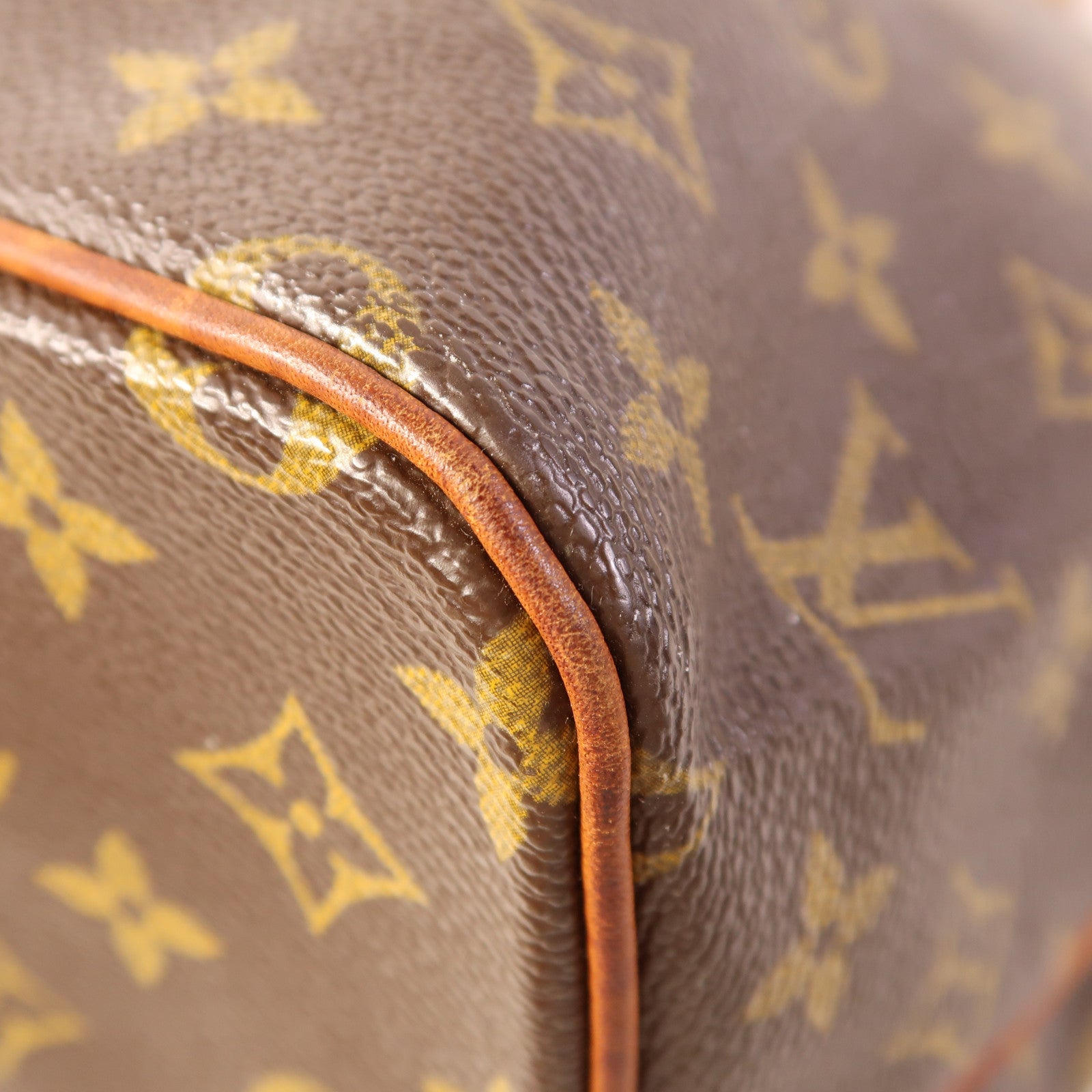 LOUIS VUITTON Monogram Palermo PM金扣手挽肩背兩用袋棕色