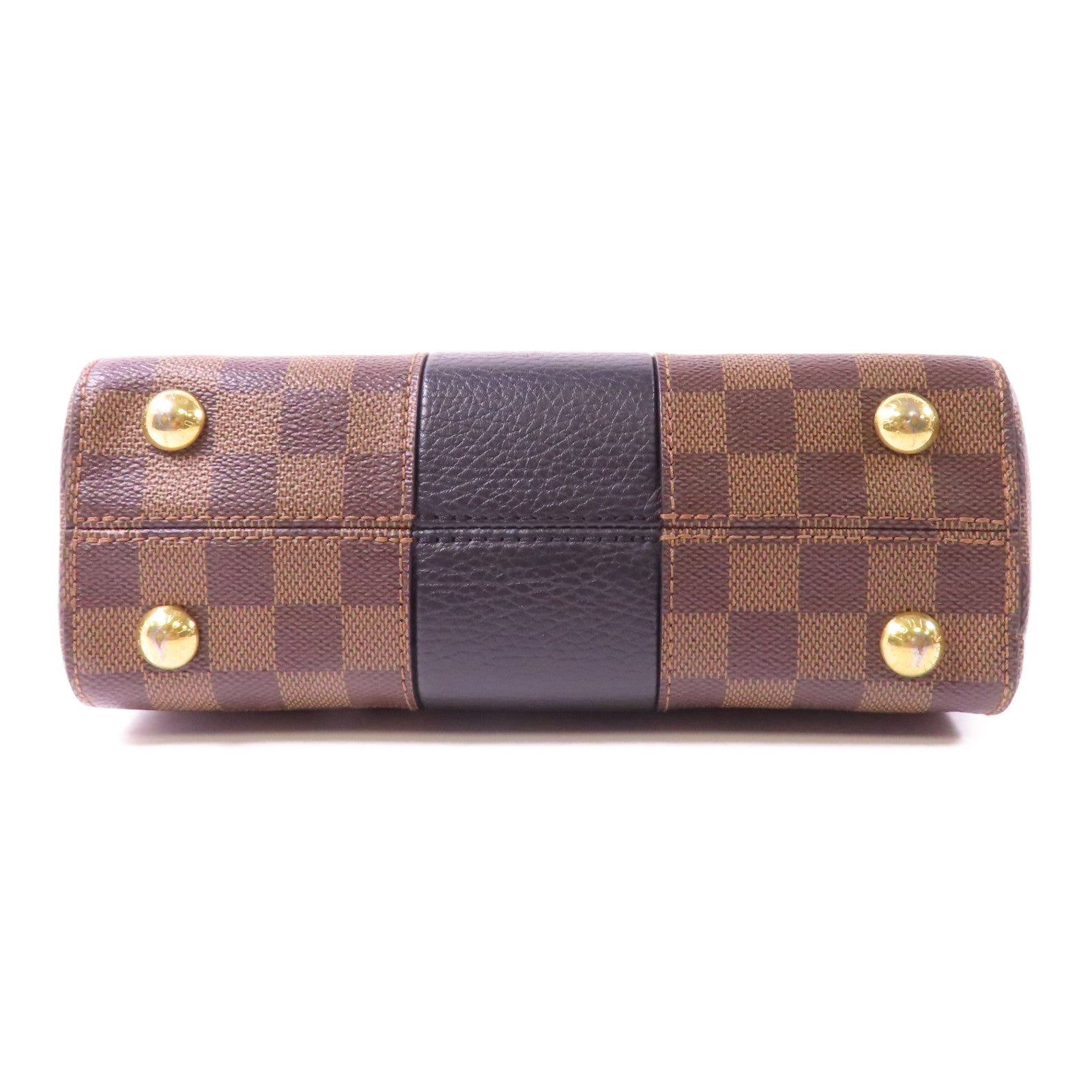 LOUIS VUITTON Damier Bond Street BB金扣手挽肩背兩用袋啡色