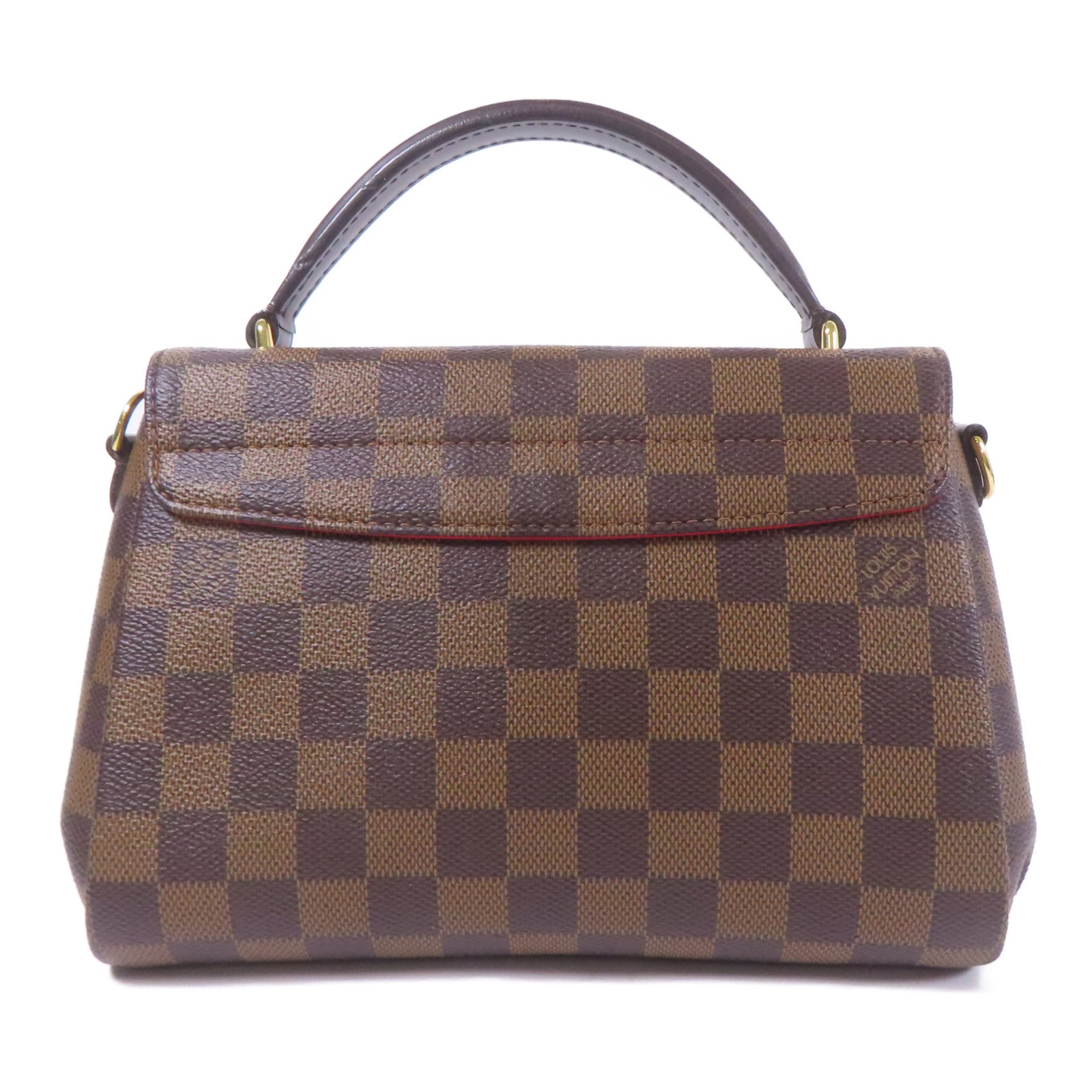 LOUIS VUITTON Damier Croisette金扣手挽肩背兩用袋