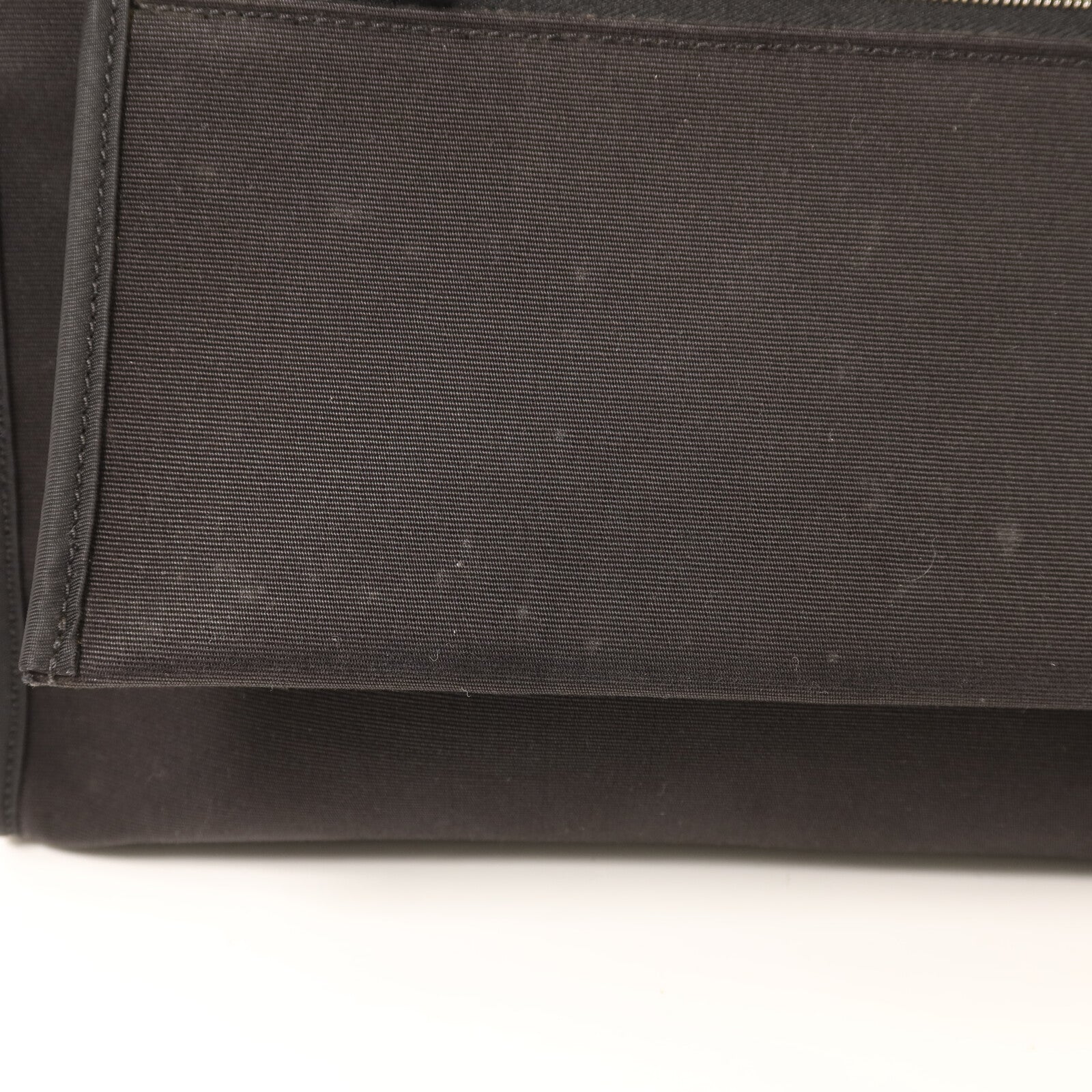 HERMES 帆布Herbag PM銀扣手挽肩背兩用袋Noir