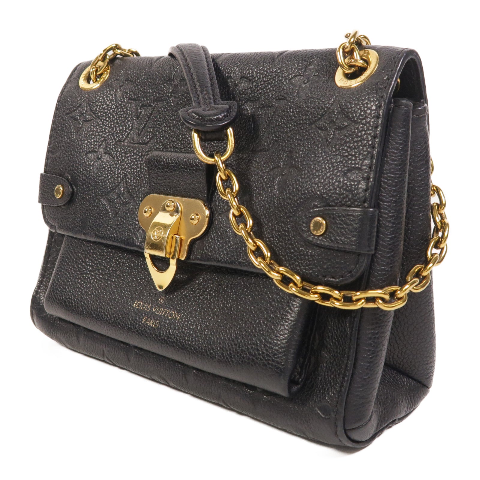 LOUIS VUITTON Monogram Empreinte Vavin BB金扣鏈帶肩背袋
