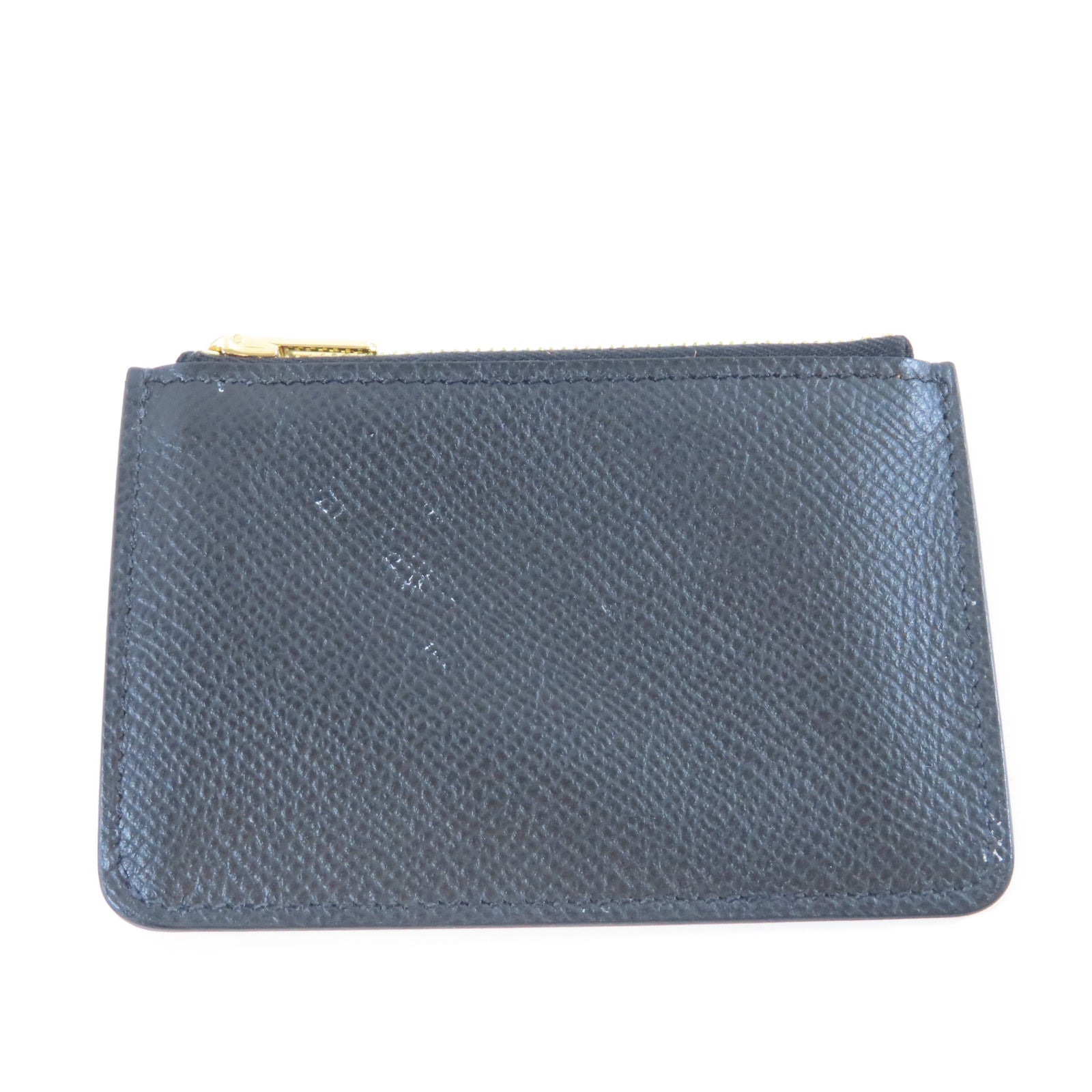 HERMES Epsom皮革Constance Slim金扣錢包Noir黑色