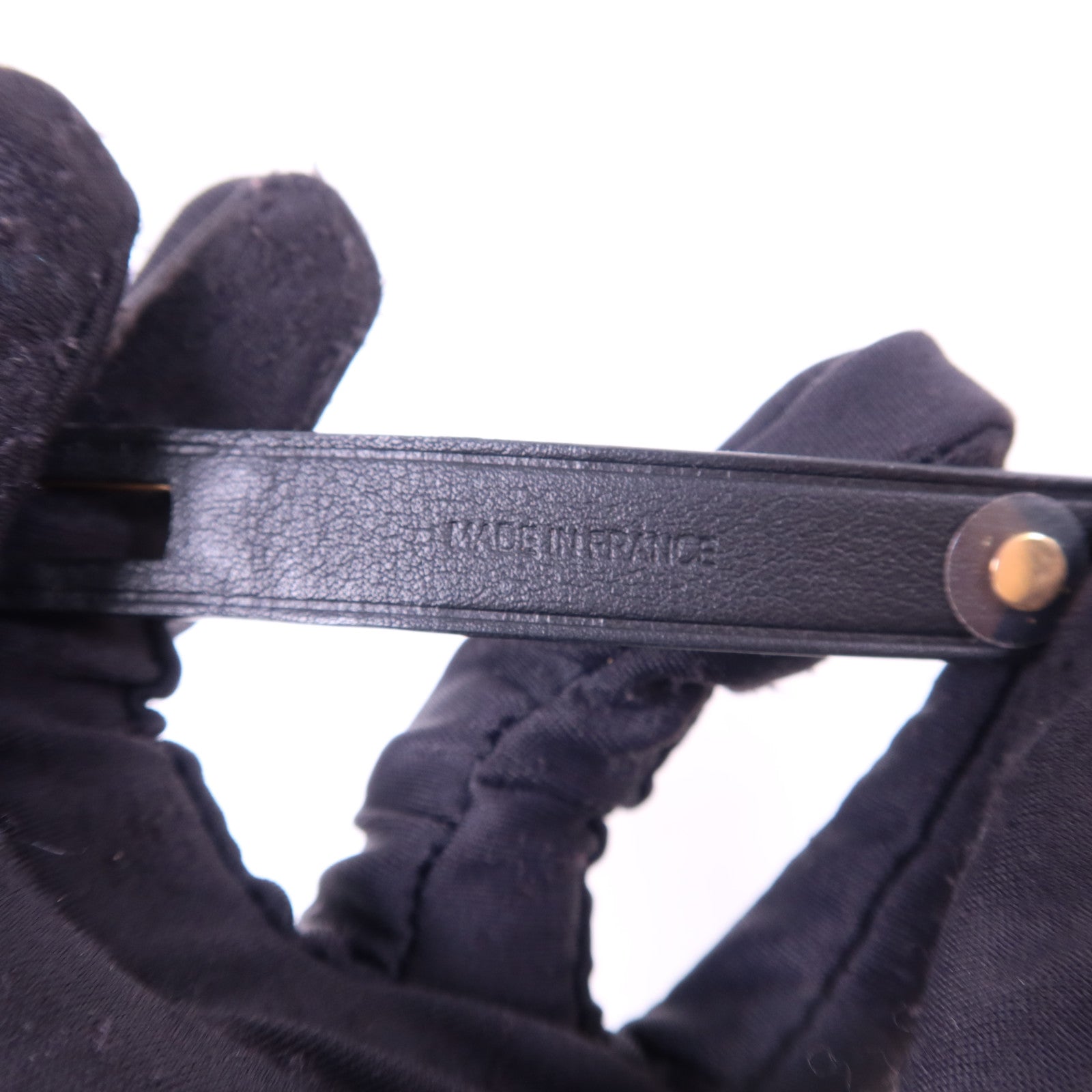 HERMES Swift皮革Kelly Glove Ring金扣手套環