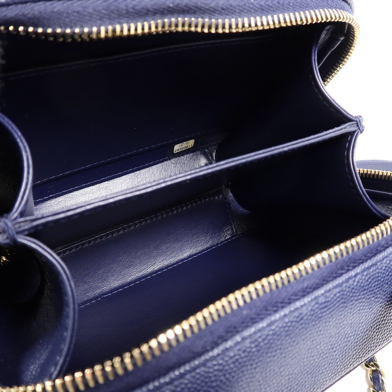 CHANEL 牛皮皮革CC Filigree Vanity Case手挽肩背兩用袋