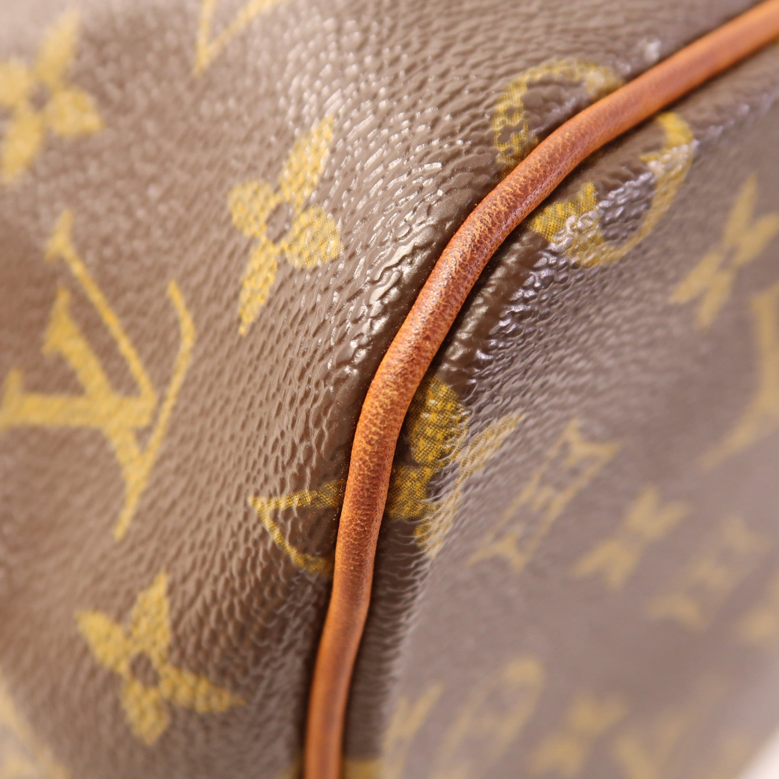 LOUIS VUITTON Monogram Palermo PM金扣手挽肩背兩用袋棕色
