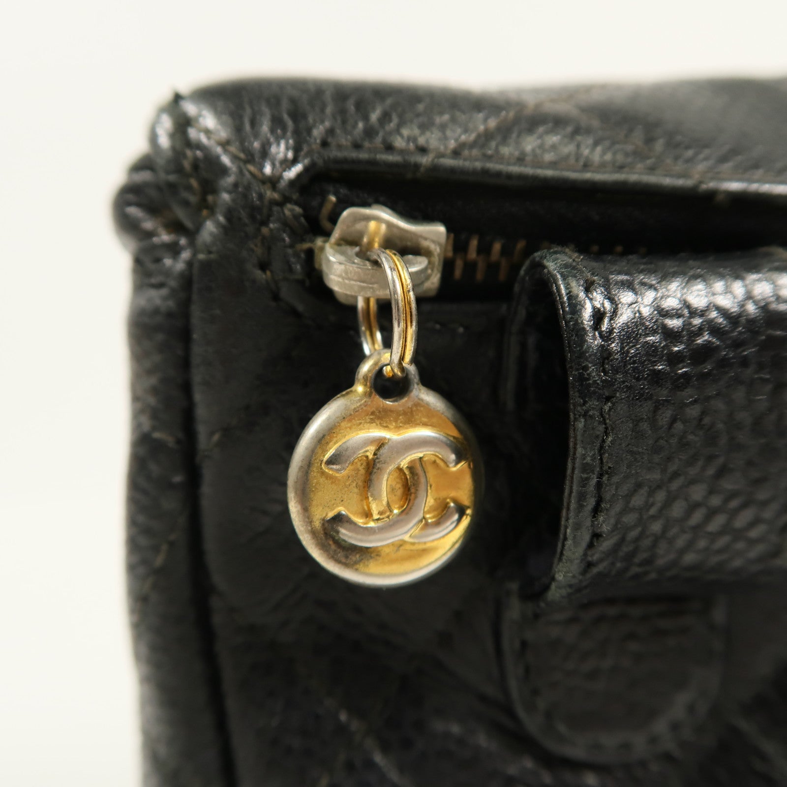 CHANEL 牛皮皮革Waist Bag金扣腰包