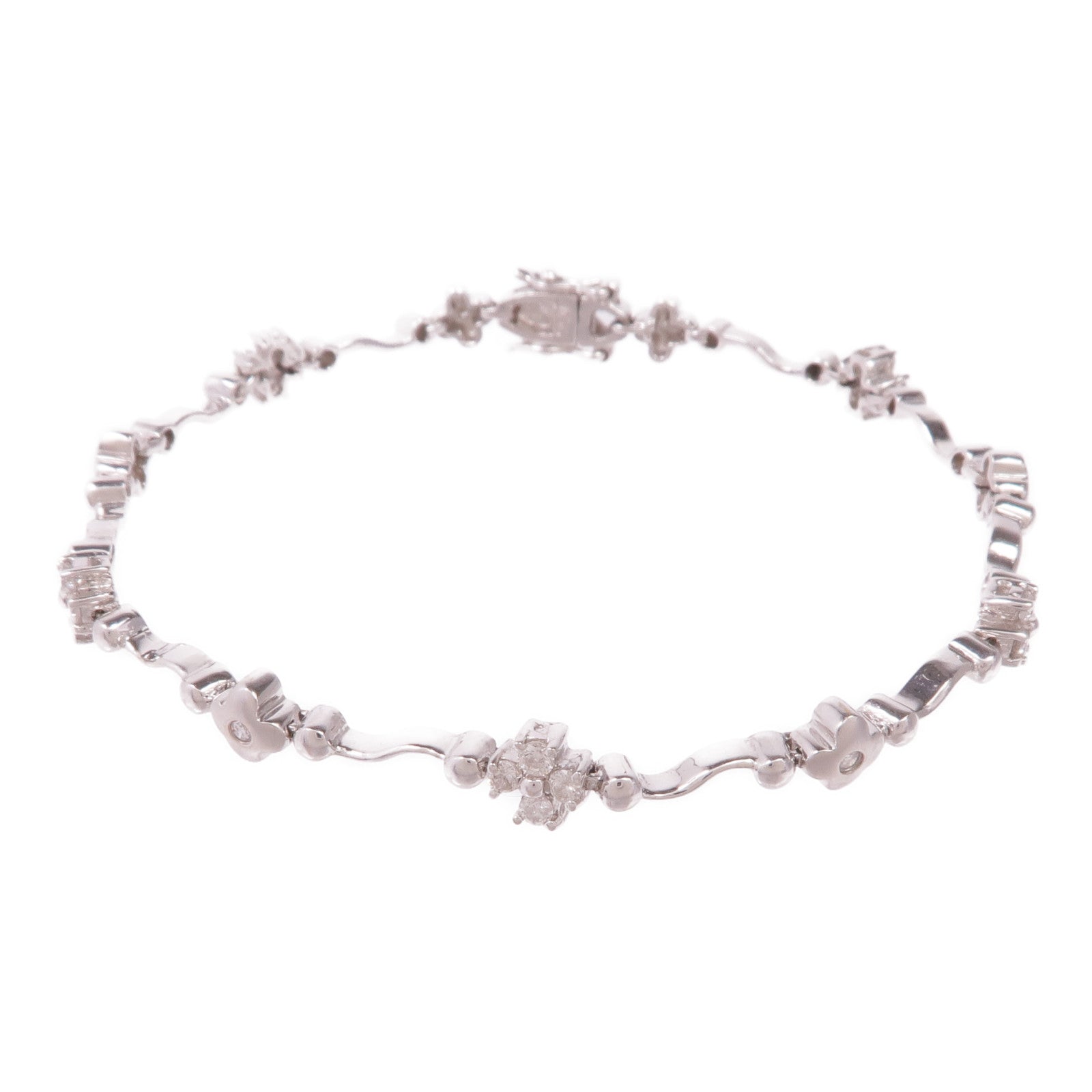 JEWELRY 【激減優惠】18K白金Diamond Bracelet鑽石手鏈