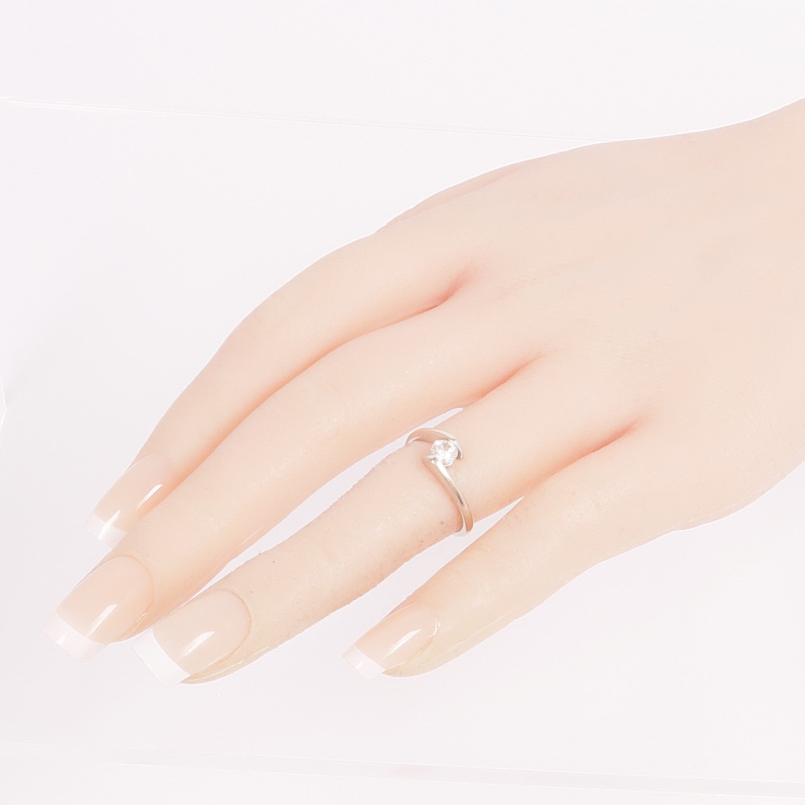 JEWELRY 【激減優惠】18K白金Diamond Ring鑽石戒指US#5