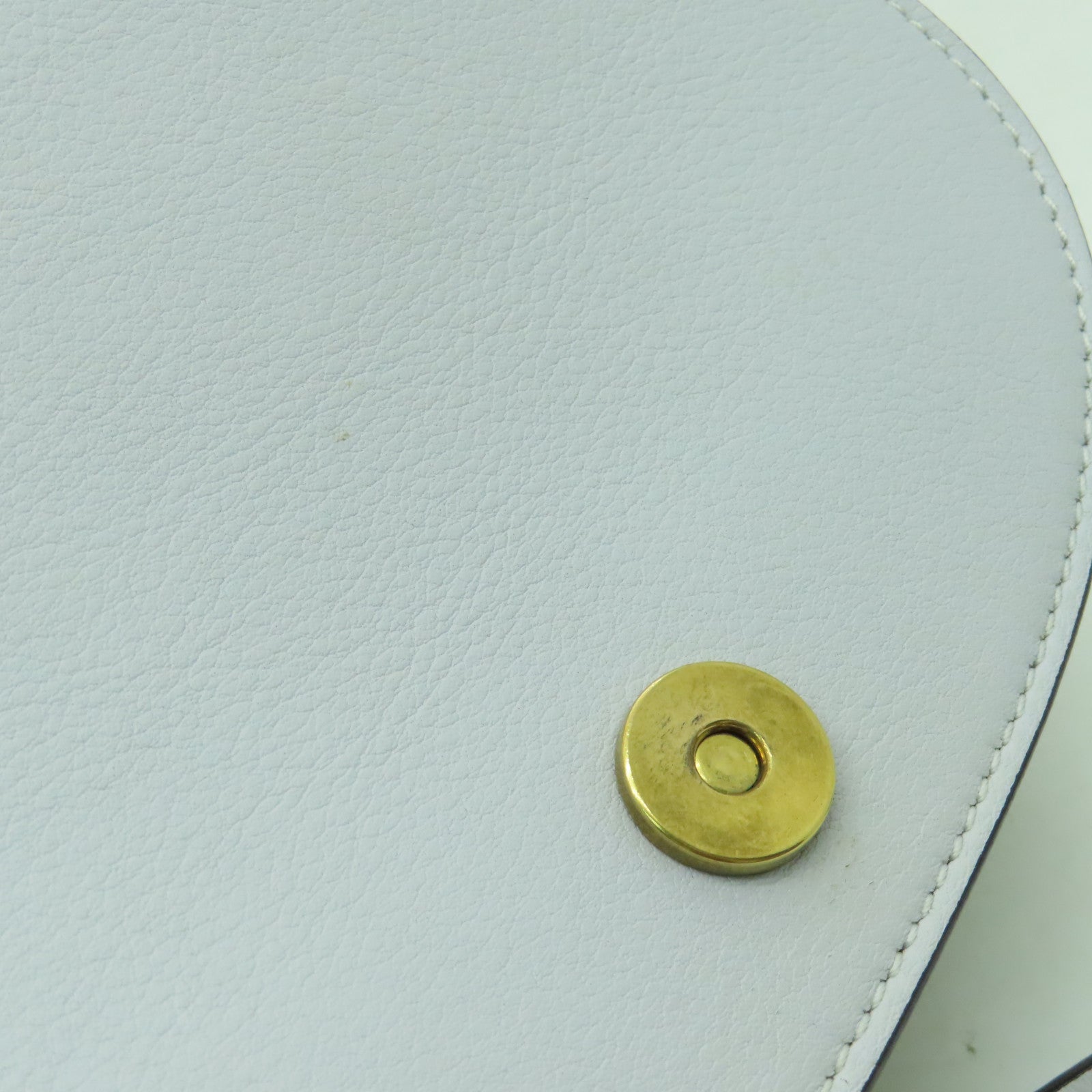 Chloe 牛皮皮革Shoulder Bag金扣肩背袋淺藍色